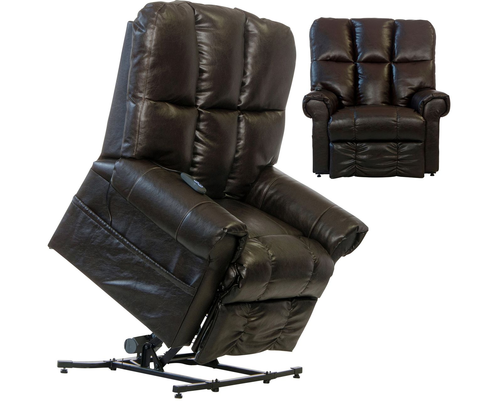 Stallworth Big Man’s Heavy-Duty Power Lift Full Lay-Out Chaise Recliner 450 Pounds Rated (2 colors)
