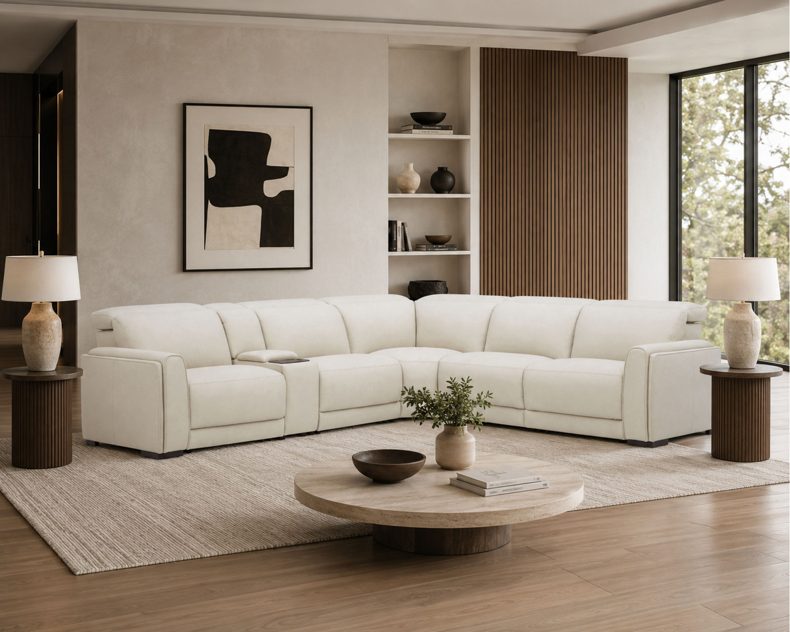 Sola 1646 Triple Power Reclining Sectional with Heat & Massage - Wide Seats (2 colors) in stock - Layout B: The Comfort You Love Today. The Durability You’ll Appreciate Tomorrow.