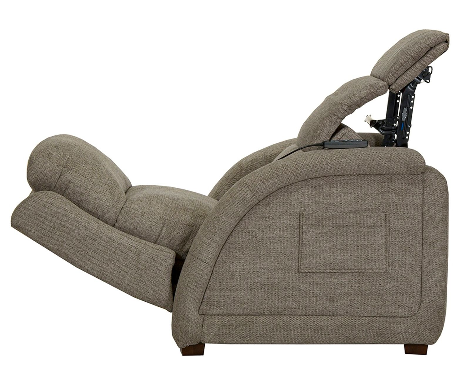 Nirvana Power Headrest Power Lay Flat Recliner with Lumbar, Dual Motor & Zero Gravity Advanced Wellness Comfort Therapeutic Massage & Nanobionic Performance Fabric (2 colors)