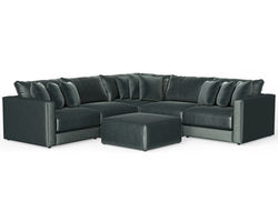Remington 2245 Stationary Sectional (Includes Pillows) extra wide