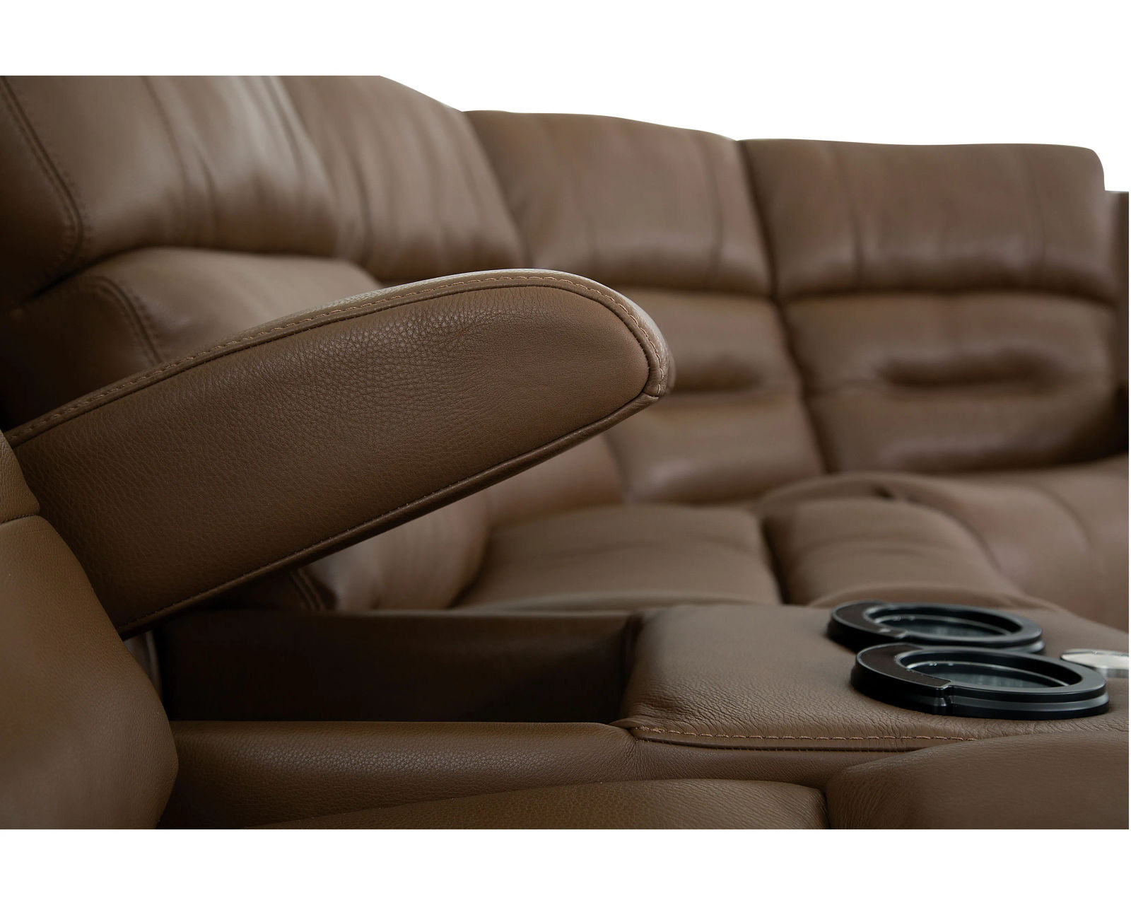 Washington 41067 Power Headrest Power Reclining Sectional (+100 leathers)