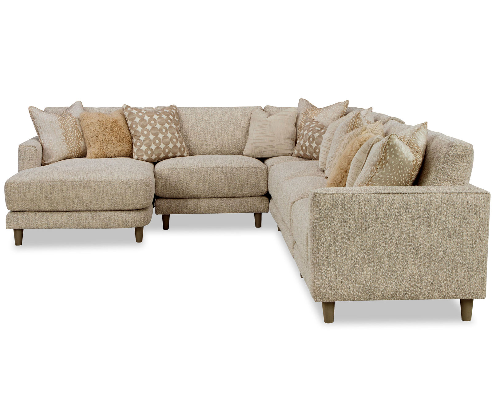 Chicago 7352 Modular Sectional (+100 performance fabrics) - Layout M: Six Piece Sectional 115" x 151" 