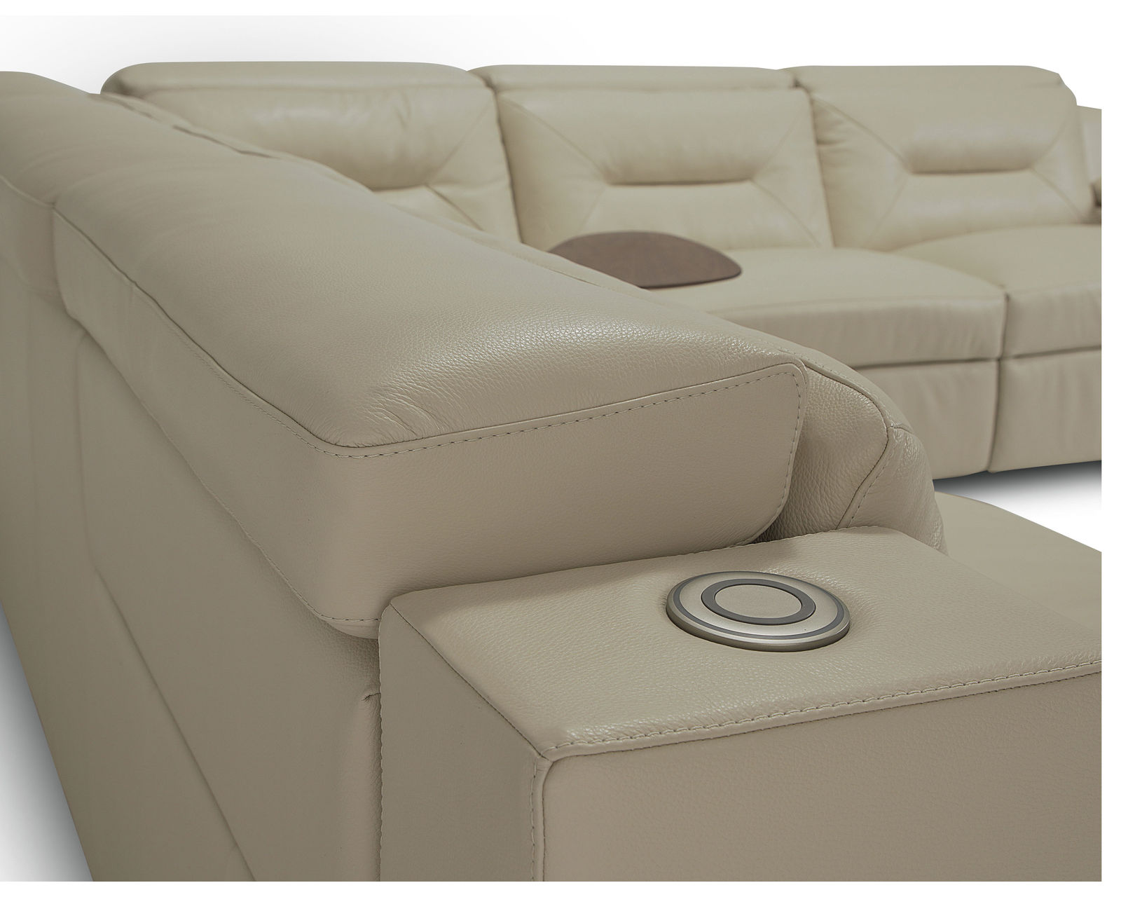 Apex 44008 Reclining Sectional (+200 colors) - Adjustable headrest pillows