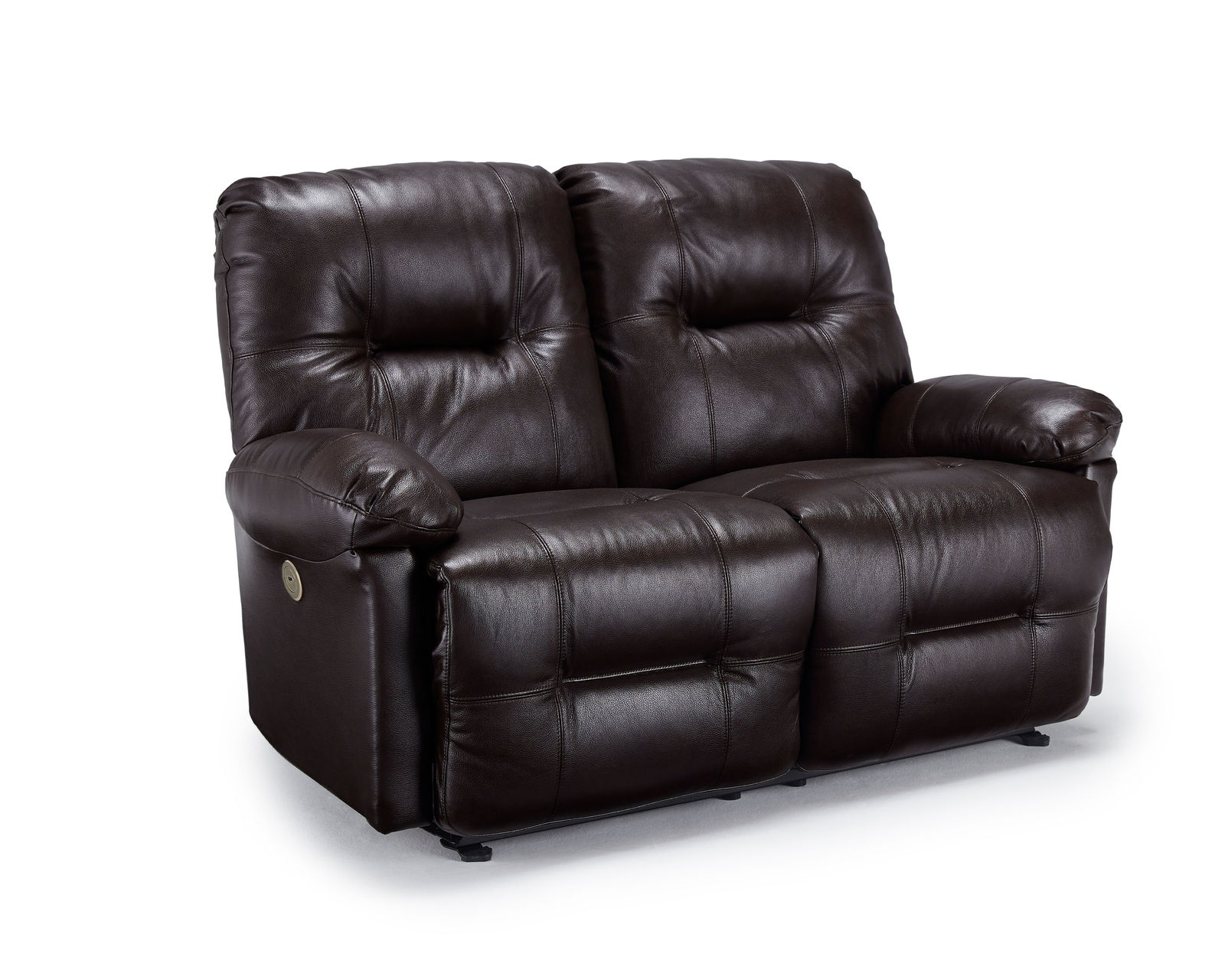 Zaynah Leather Double Reclining Sofa (+3 leathers) 87" - Zaynah Double Reclining Leather Loveseat