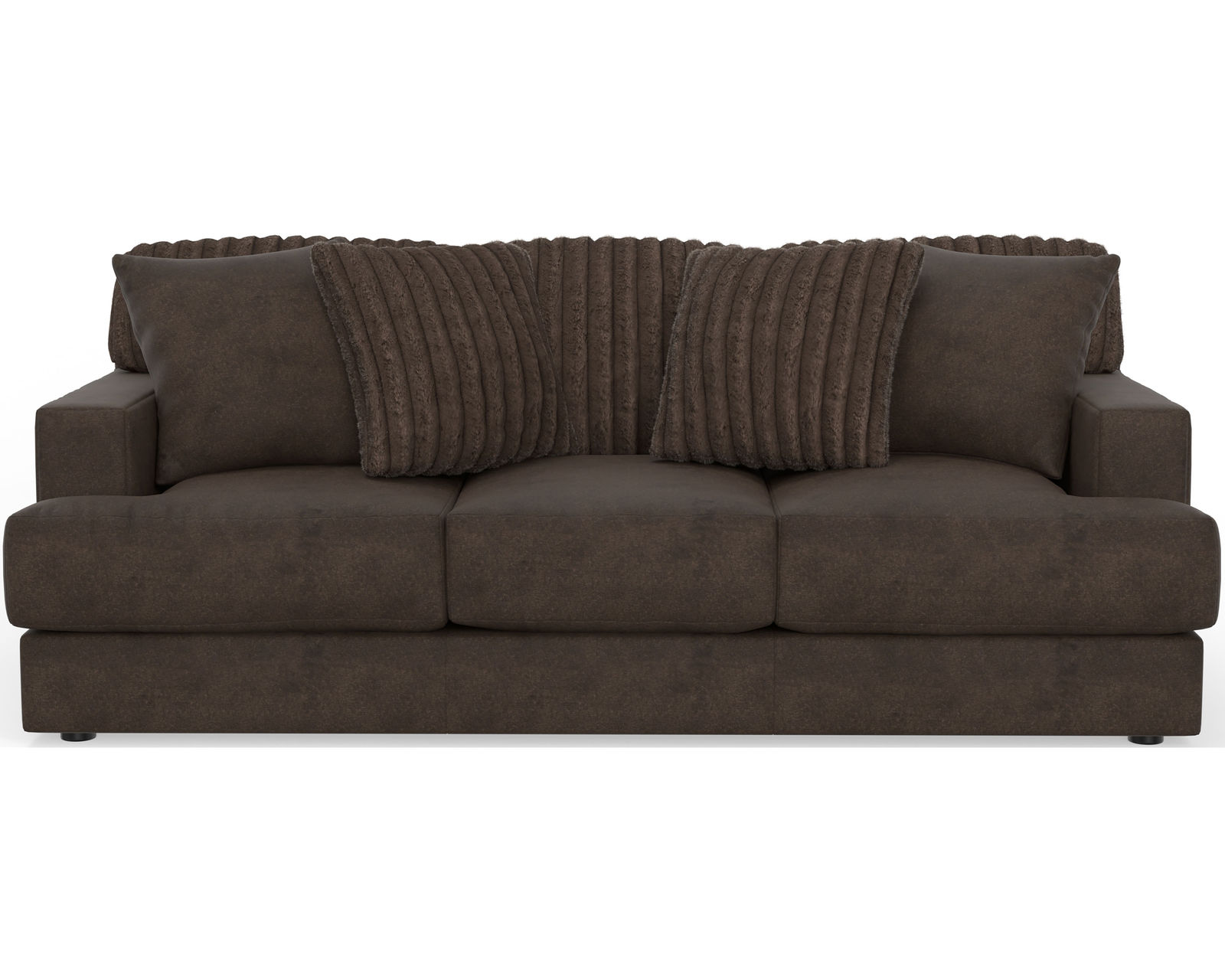 Eagan Stationary 95" Sofa (+3 colors) includes pillows - Eagan Sofa in Chocolate