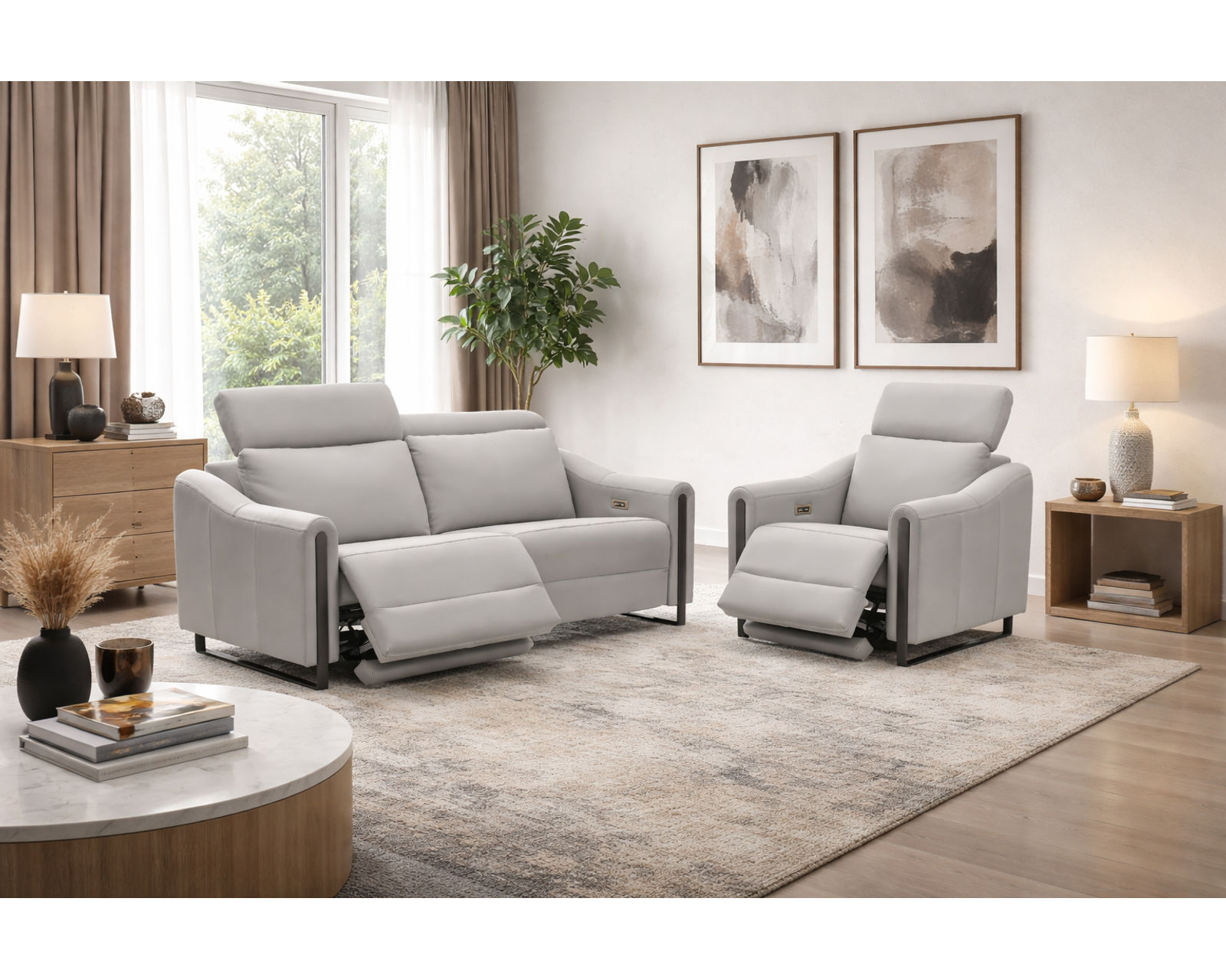 John Dual Power Reclining Sofa — Available in Standard & Wide Cushions, 140+ Leather Options, and 78", 82", or 110" Widths - Designed for Comfort. Built for Life. Priced for You.