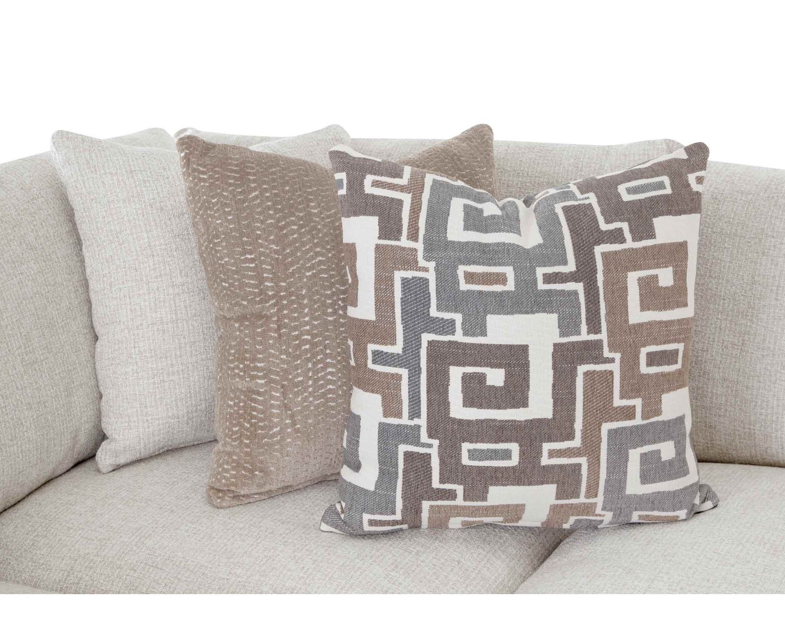 Jude 961 Modular Sectional (Oversized Comfort. Effortless Style) - Includes all Accent Pillows