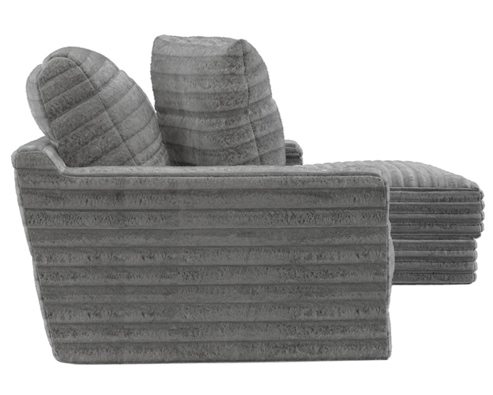 Comfrey 123" Sofa Chaise Sectional (3 colors) includes pillows - Made for Living. Made in America.