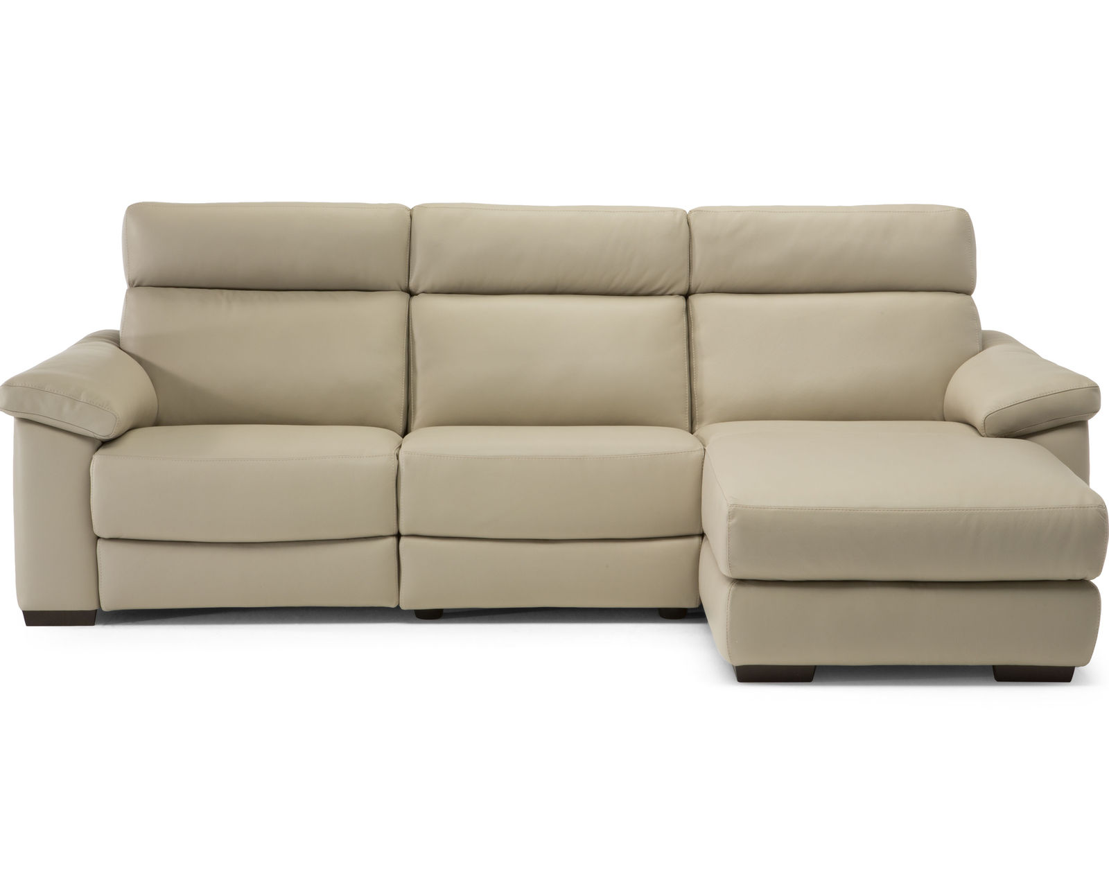 Estremo C126 Power Headrest Power Reclining Sectional (+40 fabrics) - Layout A: Three Piece Sectional 108" x 68" (2 Recliners) 