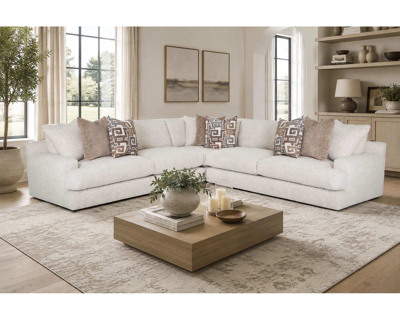 Jude 961 Modular Sectional (Oversized Comfort. Effortless Style) - Professionally Designed. Beautifully Coordinated. Affordably Yours.