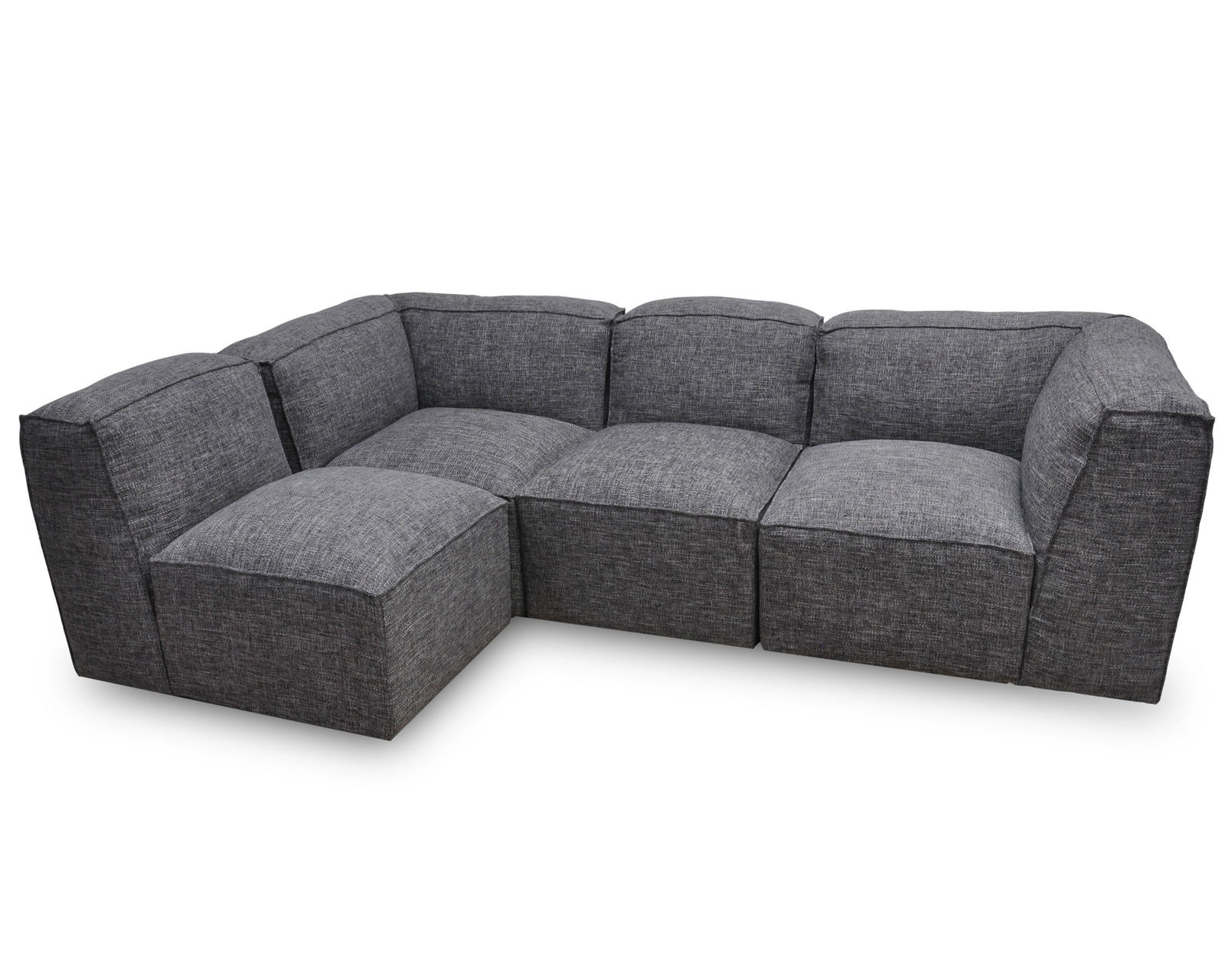 Freestyle 895 Modular Sectional (Three Simple Pieces. Nearly Endless Possibilities) - Layout E: Four Piece Sectional 69" x 112"