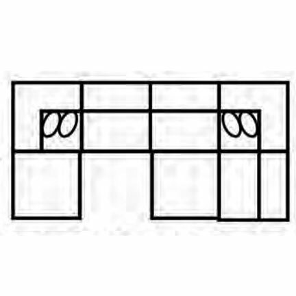 Layout G: Seven Piece Sectional