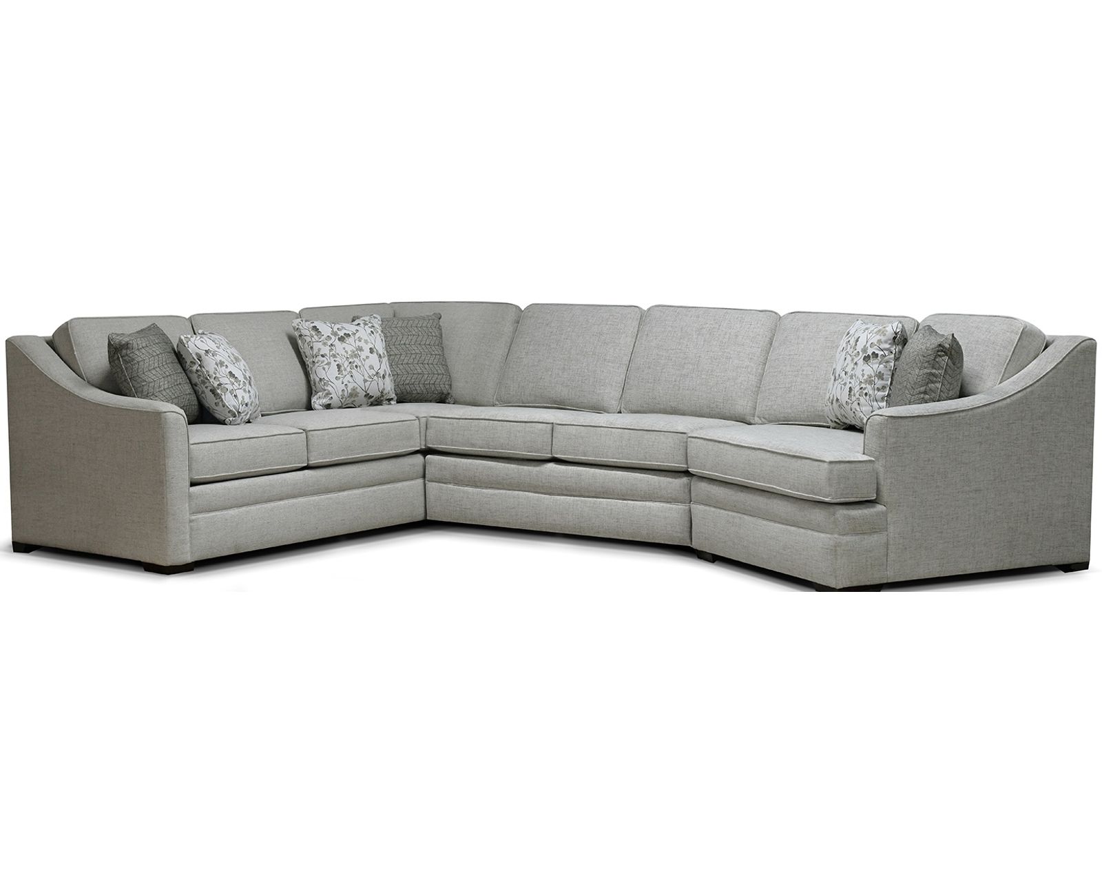 Thomas Stationary Sectional (+101 Standard and Performance Fabrics) - Layout L: Three Piece Sectional 96" x 140"