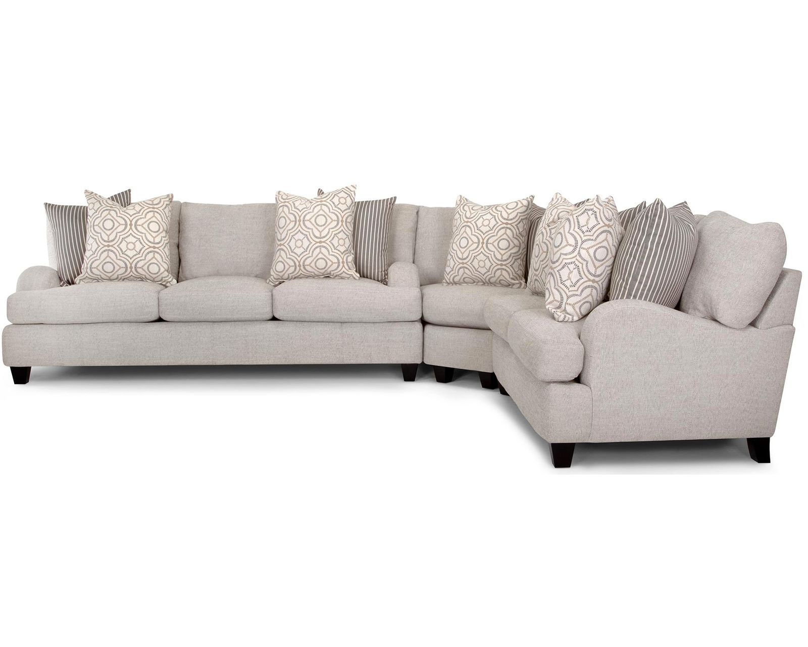 Cambria Three Piece Sectional (Modern Farmhouse Comfort. Made for Gathering) - Layout B: Three Piece Sectional 145.5" x 119.5