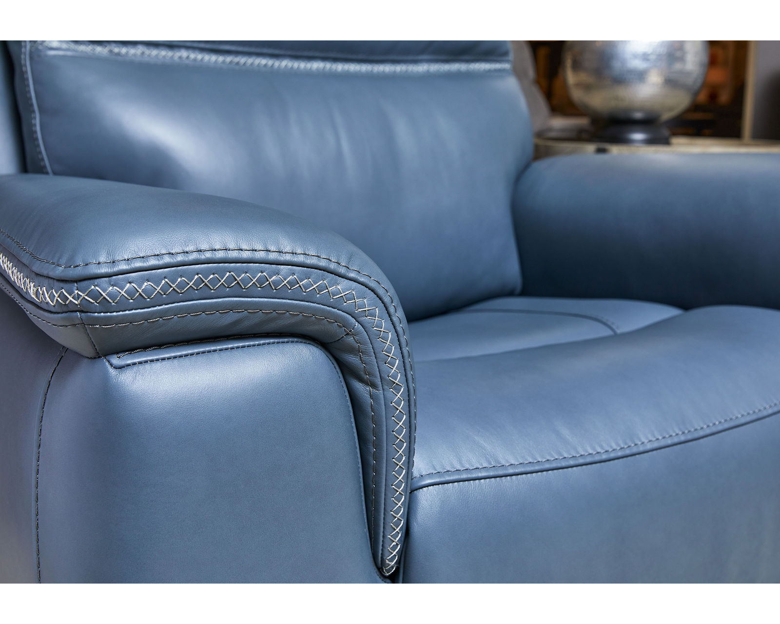 Sawyer Leather Power Reclining Sofa with Power Headrests and Lumbar (009-01) ZERO GRAVITY - In stock