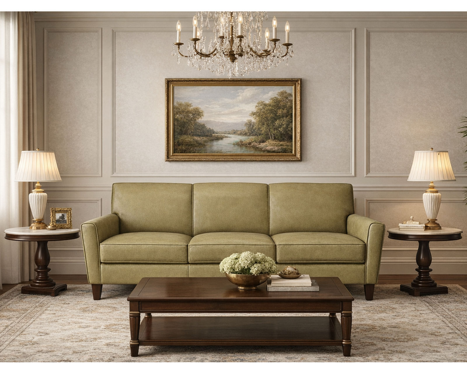Collegedale 79" Leather Sofa (29 Top-Grain Leather Choices) - Custom Comfort. Lasting Quality.