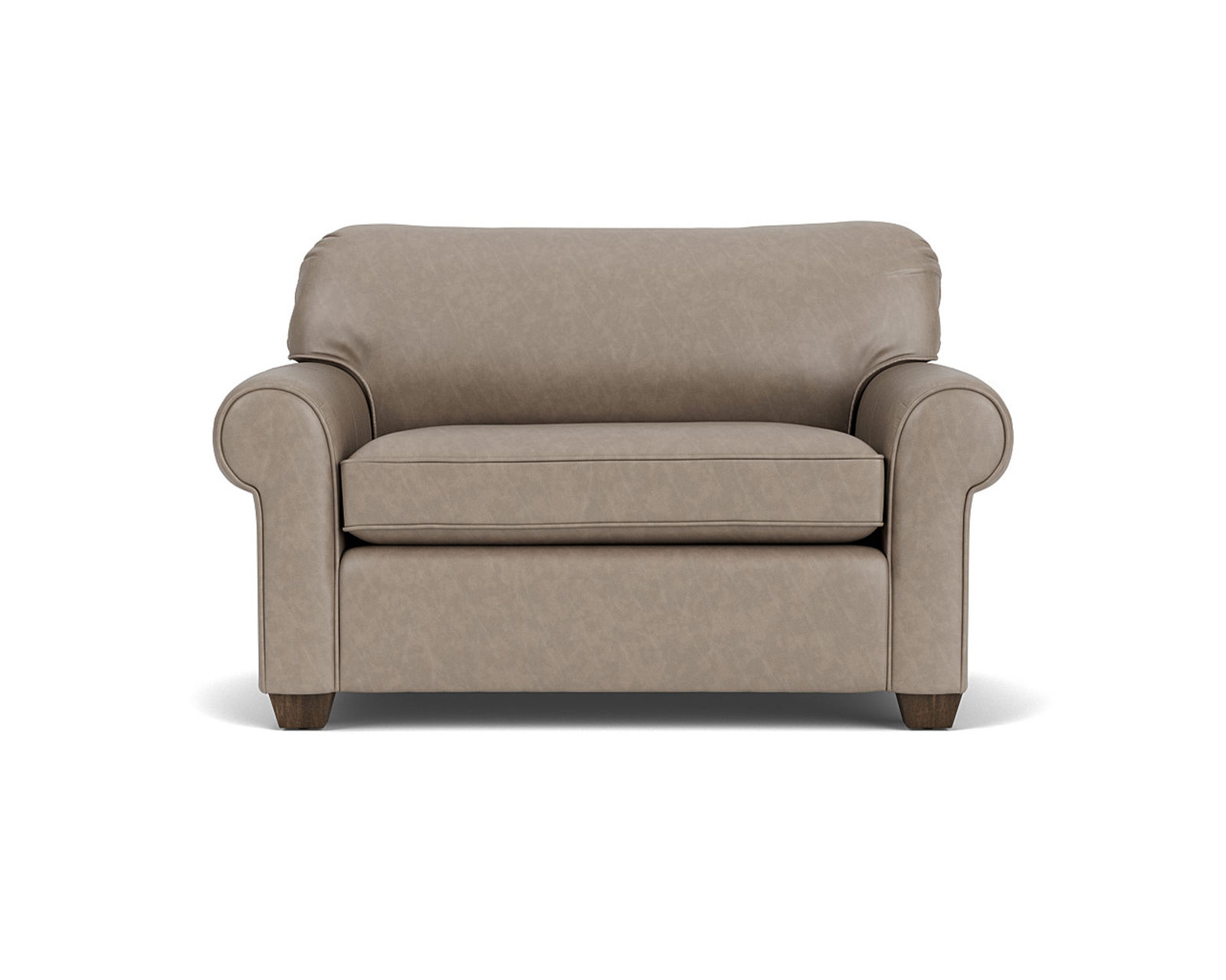 Thornton Leather Twin, Full or Queen Sleeper - High resiliency foam core seating cushions 2lb to 2.5 lb (Industry standard 1.8)