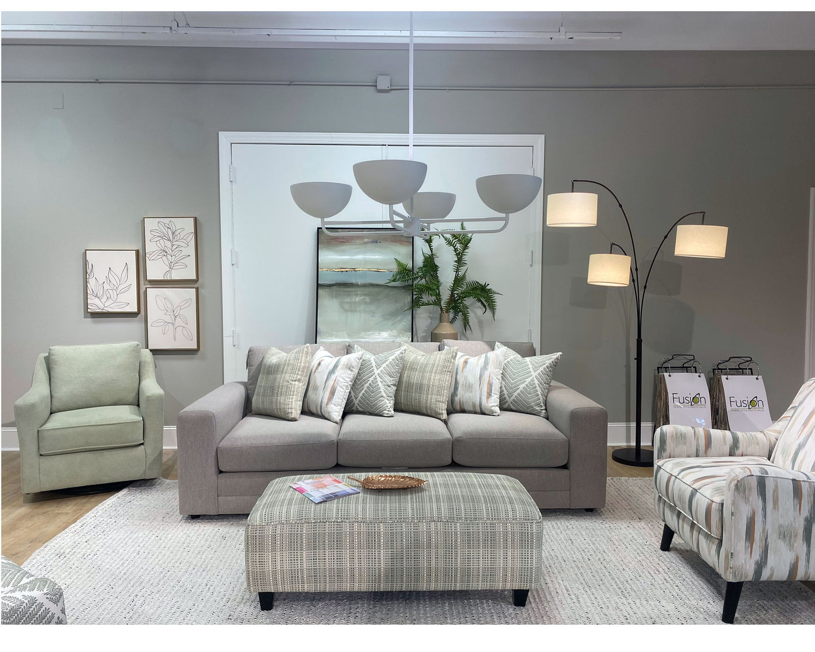 Charlotte Cremini 98" Sofa (Includes Pillows) - Buy the piece or enjoy the entire room.