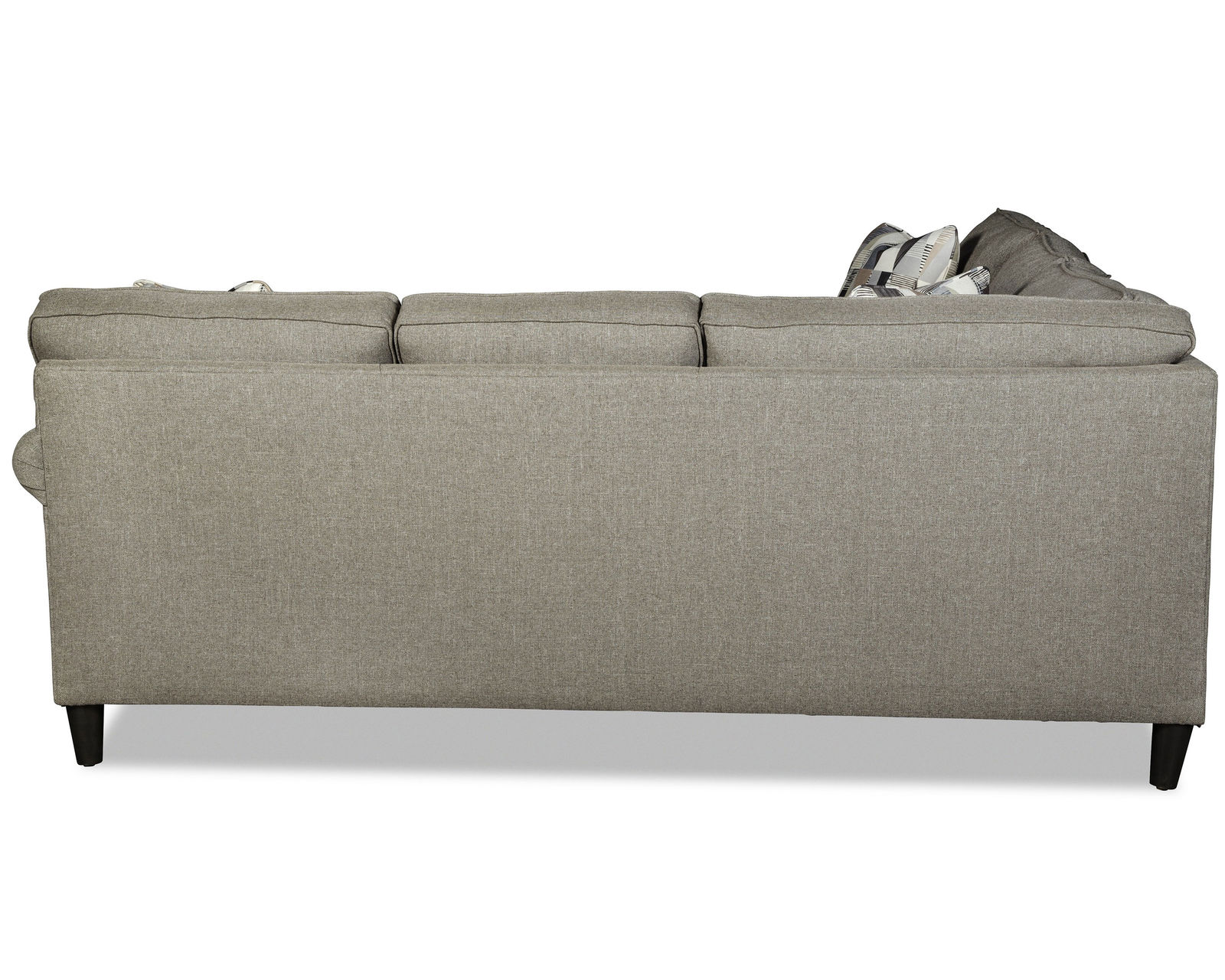 M9 Stationary Sectional (100+ Performance fabrics) Make it Yours - Shown with sock arm, box back cushions and conical (round) legs