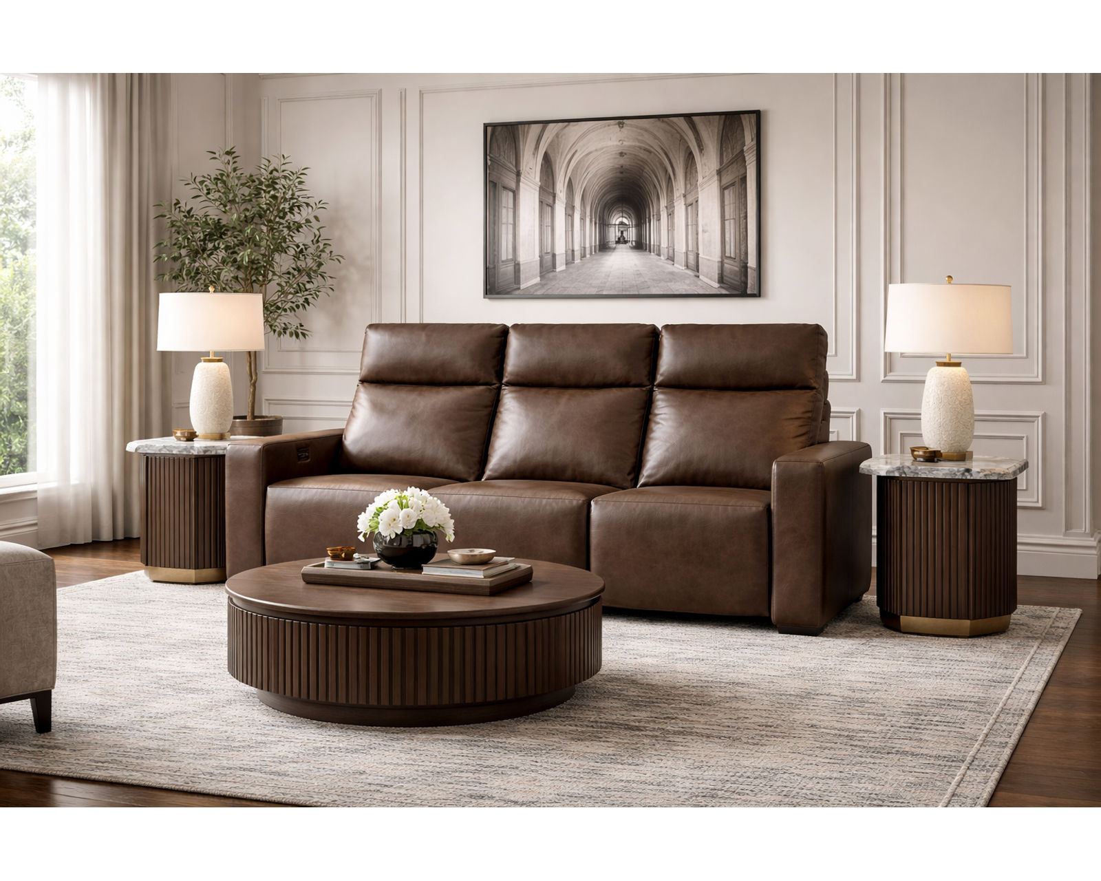 Frances Dual Power Reclining Sofa — Available in Standard & Wide Cushions, 140+ Leather Options, and 79", 83", or 112" Widths - Designed for Comfort. Built for Life. Priced for You.