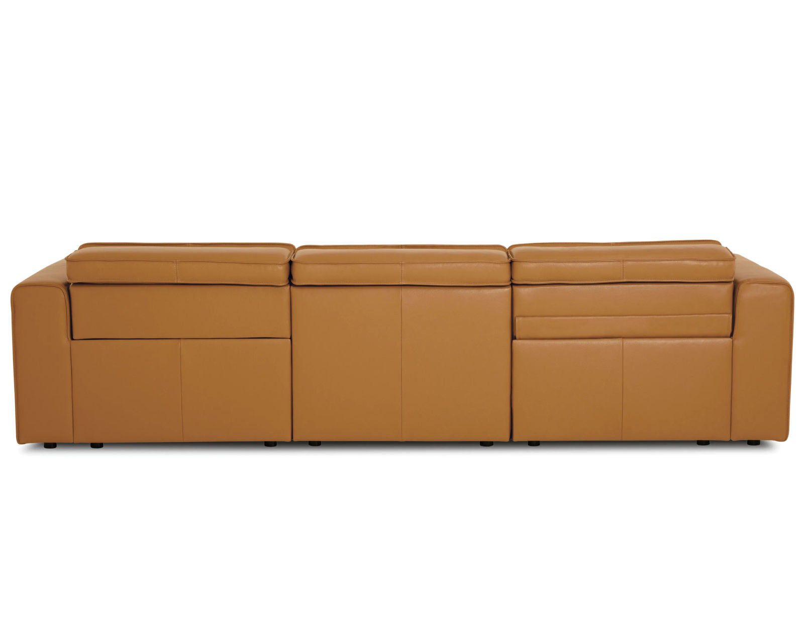 Colton 44007 Power Headrest Power Reclining Sectional (+100 leathers) - Layout D: Three Piece Chaise Reclining Sectional. 62" x 117"