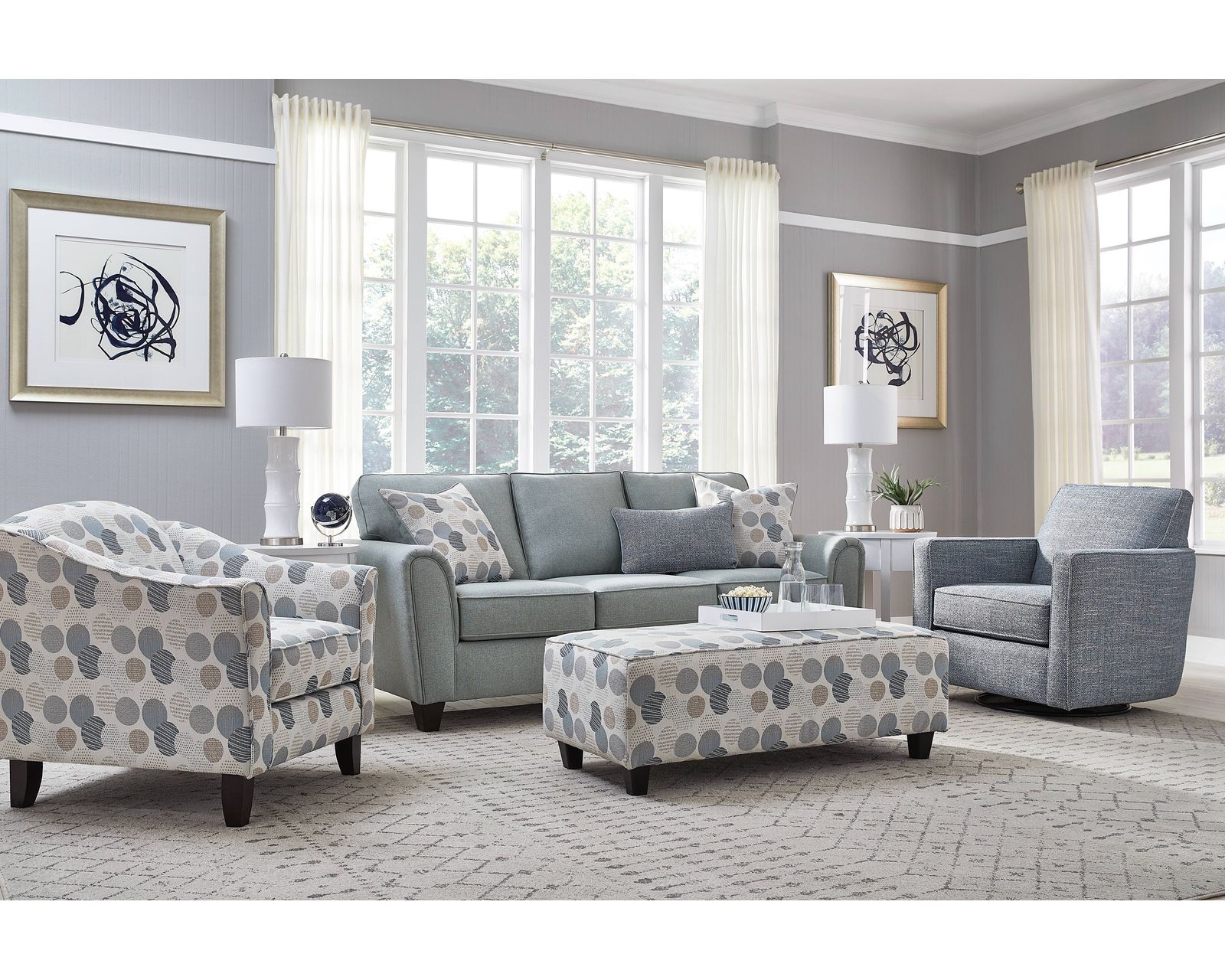 Jonah Foam 84" Sofa - 49-00-KP (includes pillows) - Entire room available and on sale