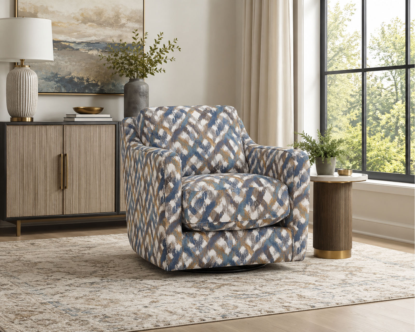 Rowan 101.5" Extra Wide Sofa (Grand-Scale Comfort with an Effortlessly Refined Look) - A Complete Designer Look. One Beautifully Coordinated Room.