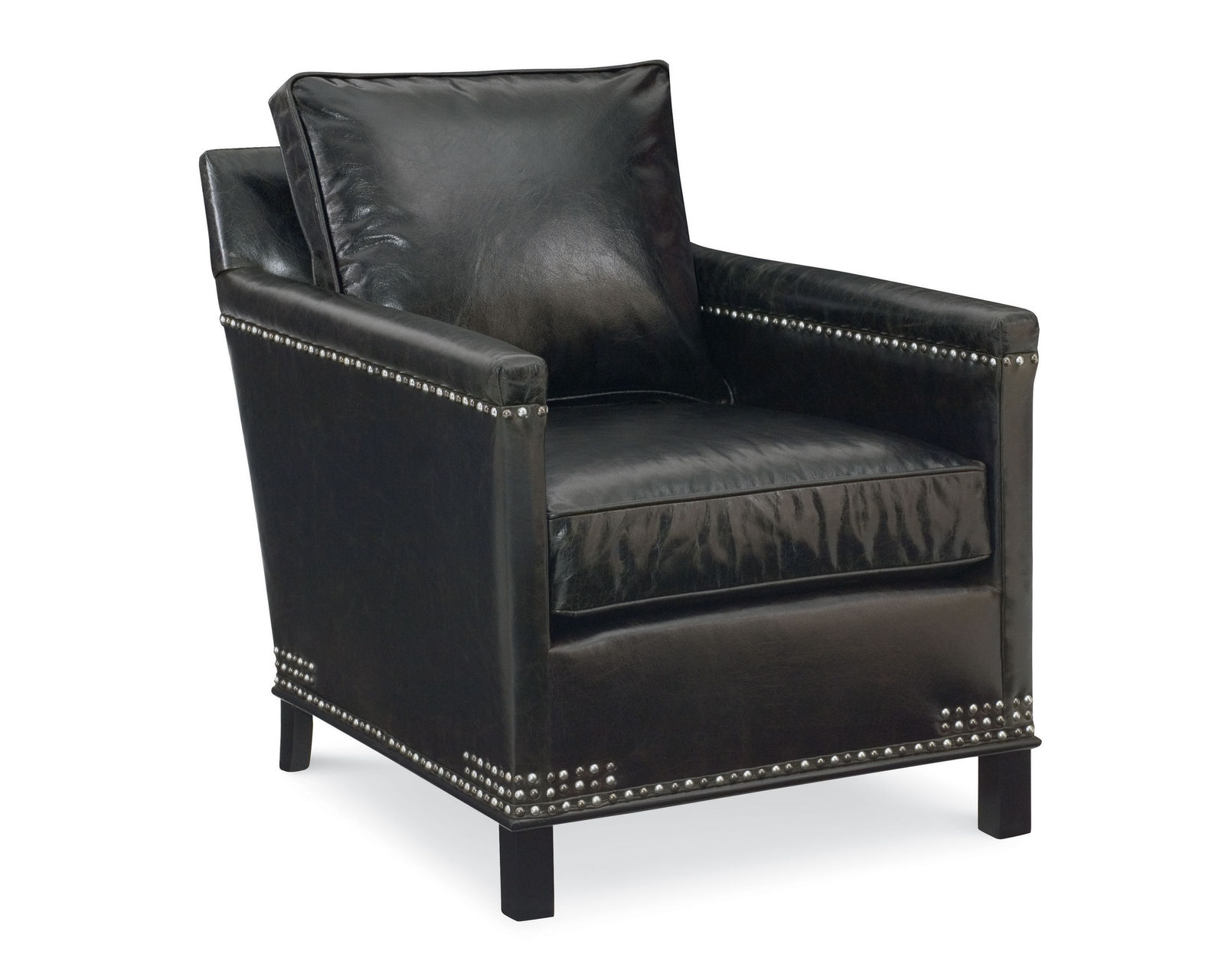 Gotham Leather Nail Head Chair (+45 leathers) - Gotham Leather Chair