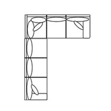 Layout B: Two Piece Sectional 116" x 92"