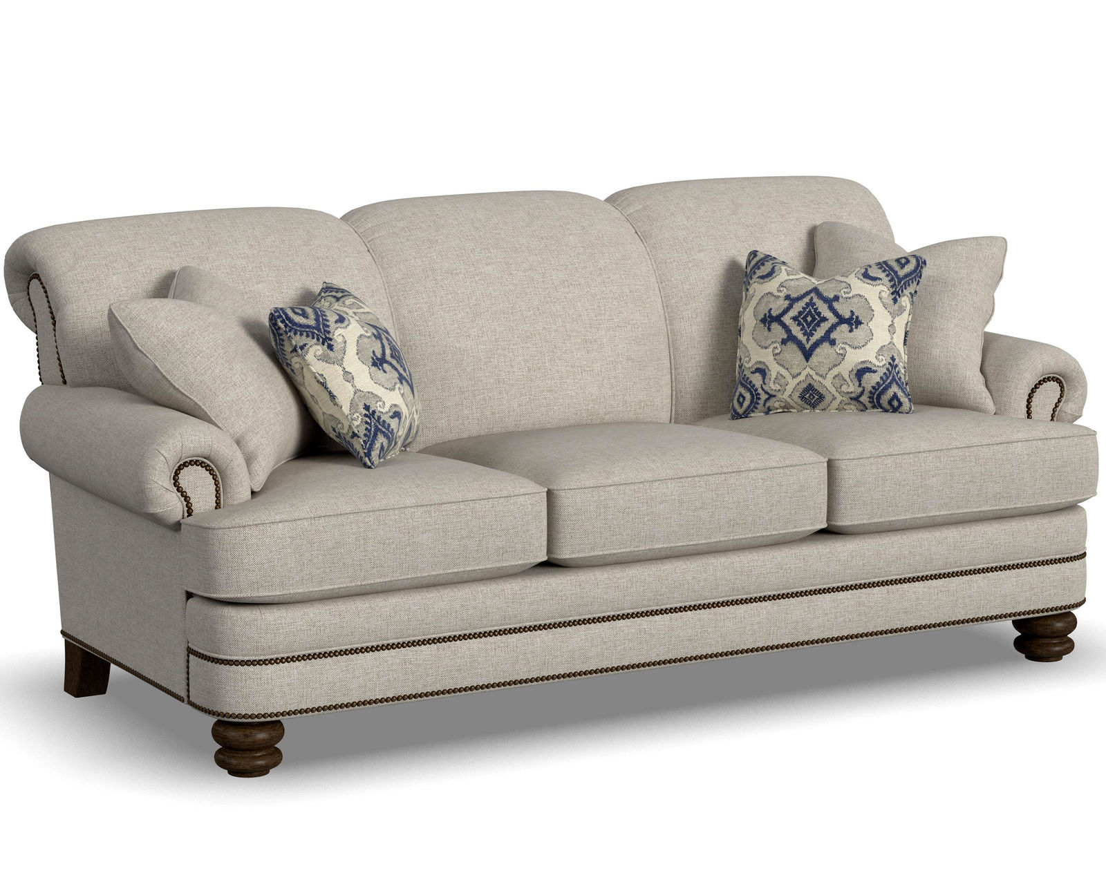 Bay Bridge 7790 Sofa (+100 fabrics) 85" - Bay Bridge Sofa with Optional Nailhead Trim
