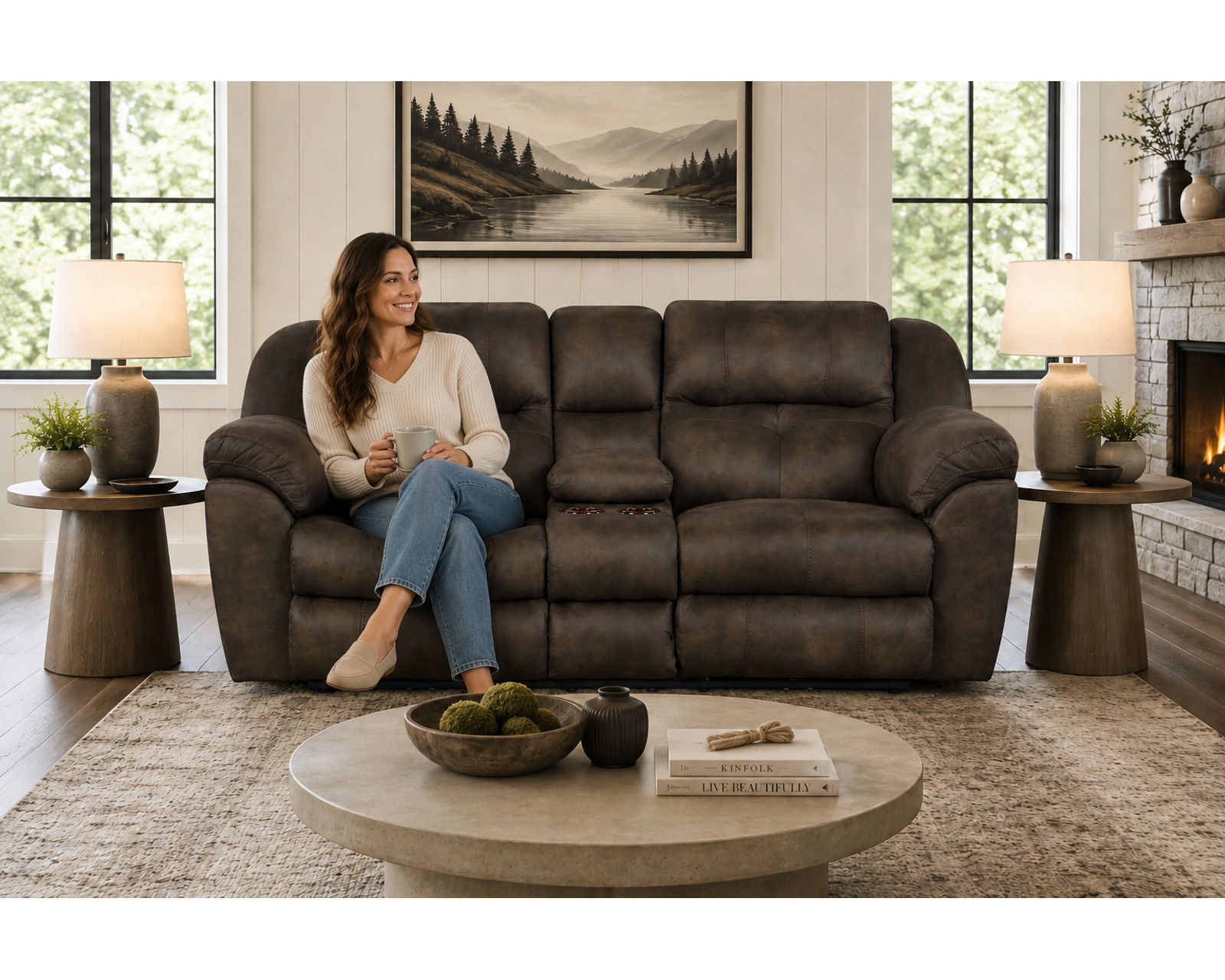 Ferrington 90" Lay Flay Power Headrest Reclining Sofa (2 colors)  - Built for Comfort. Designed to Last.