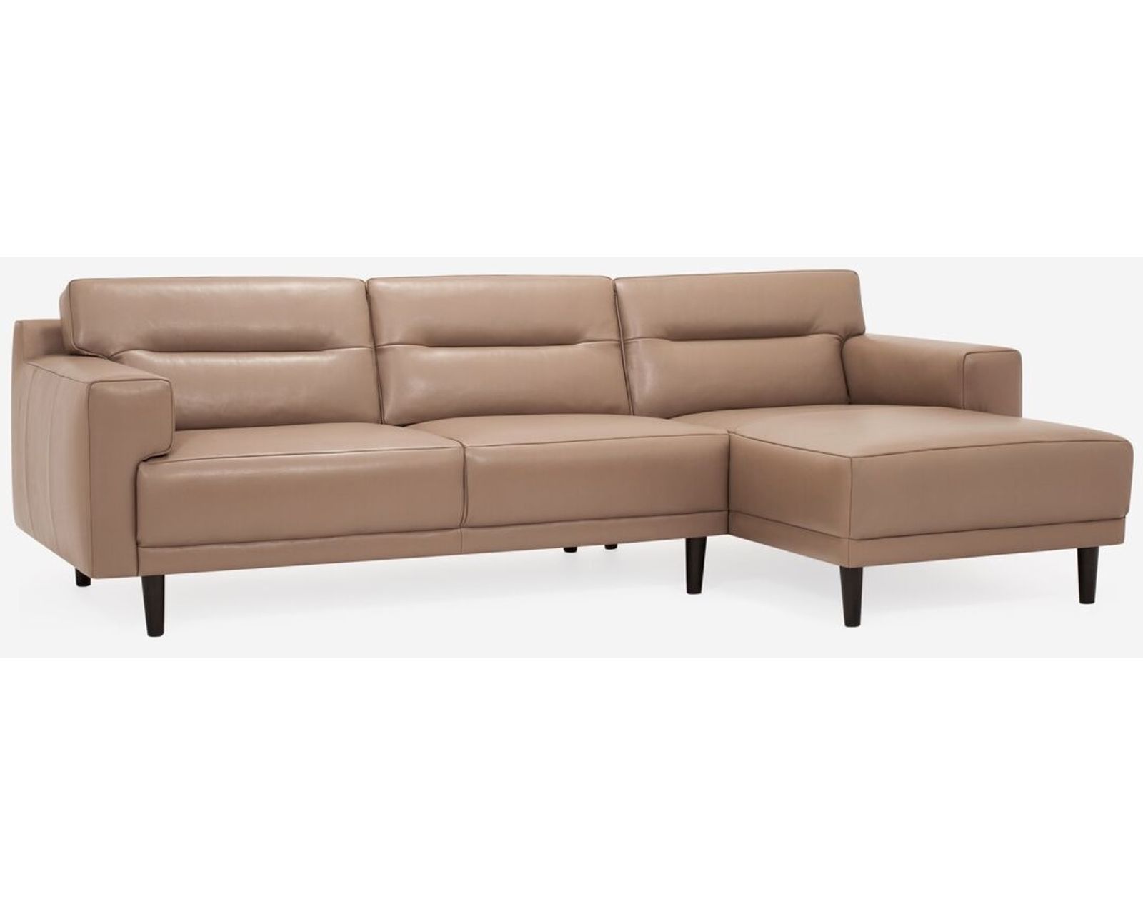 Remi 77159 Chaise Sectional (101" x 60") +100 leathers - Layout A:  Two Piece Sectional 101" x 60"