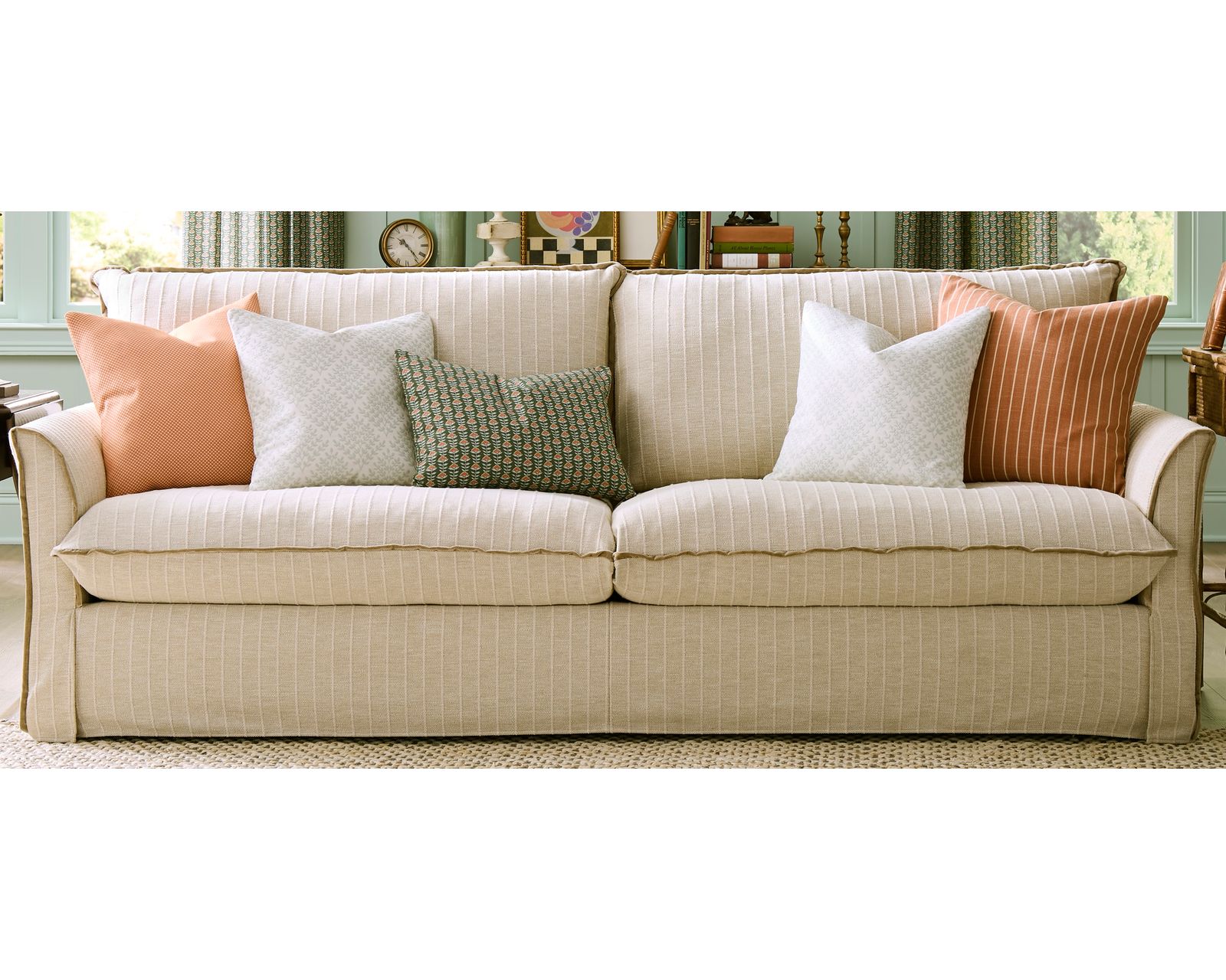 Erin & Ben Oxford 93" Sofa (includes five pillows) - Oxford 93" Sofa w/ Five Pillows