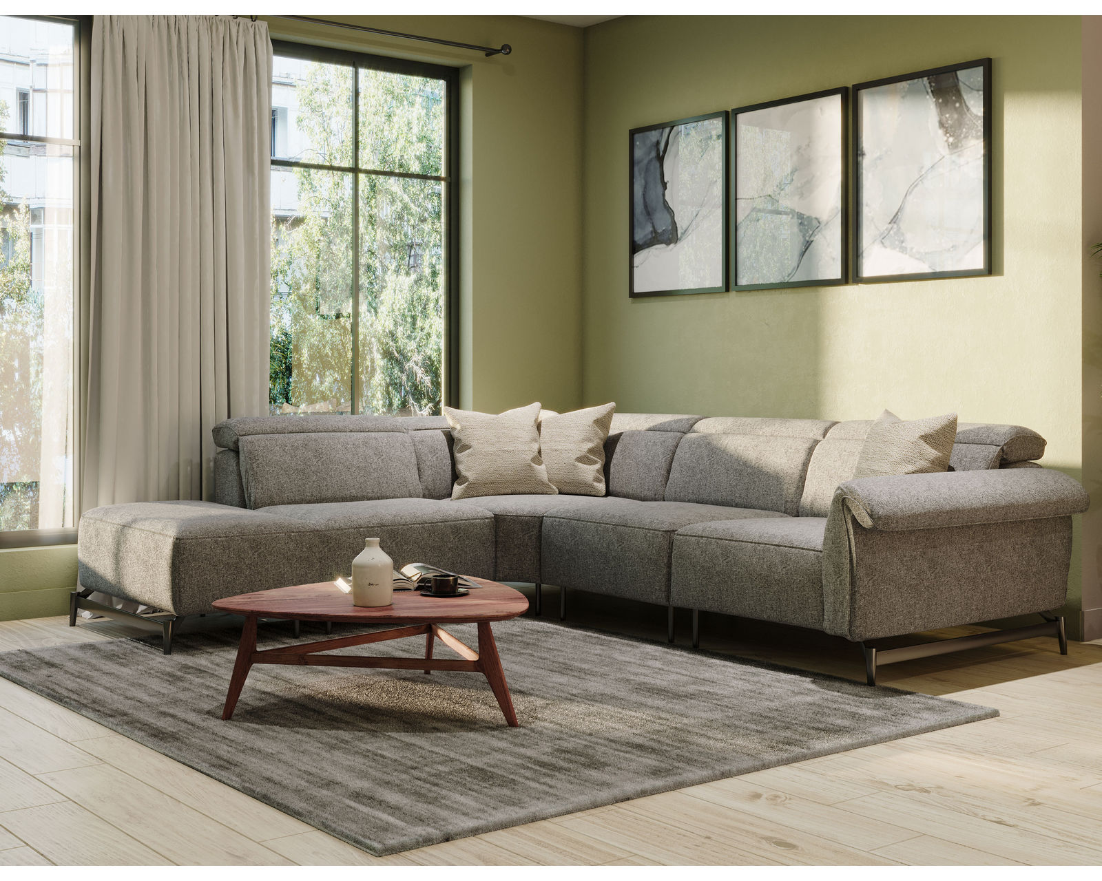 Leggiadro C143 Stationary Sectional (+40 fabrics)