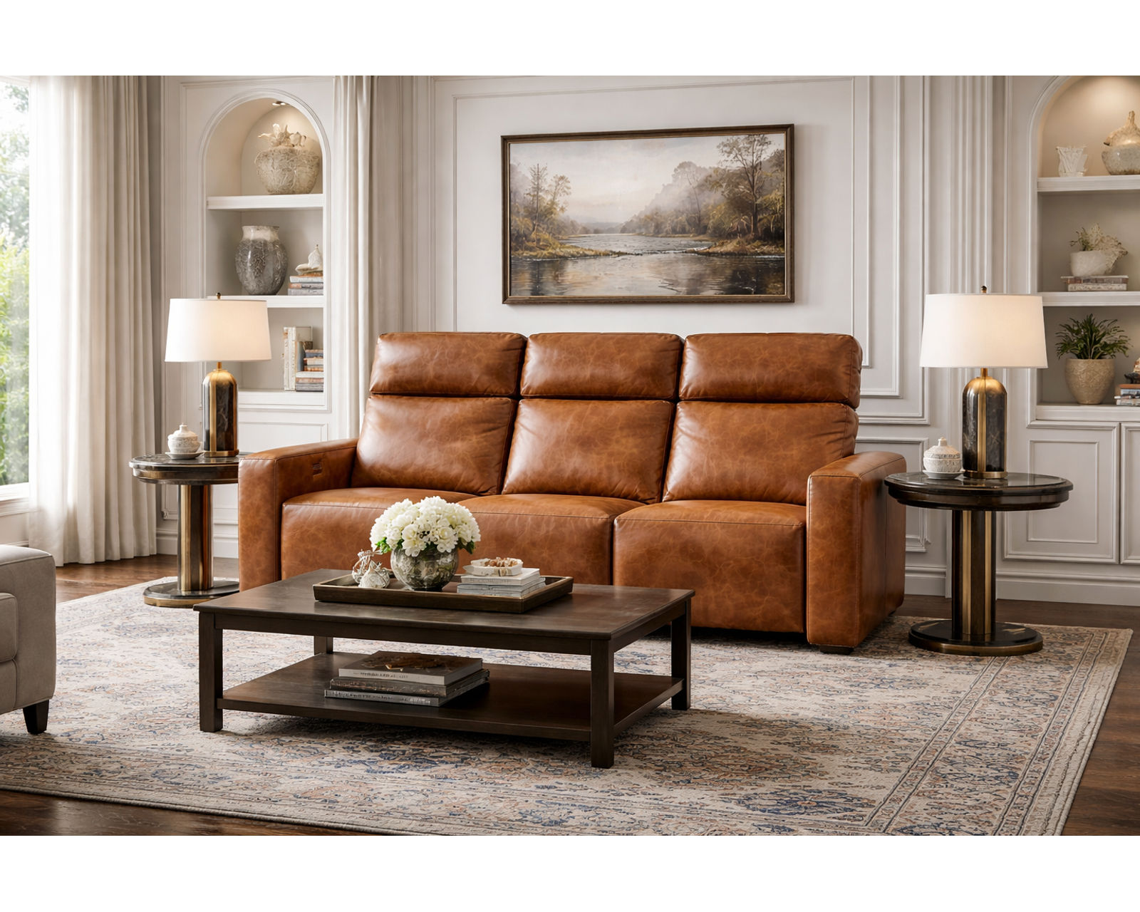 Frances Dual Power Reclining Sofa — Available in Standard & Wide Cushions, 140+ Leather Options, and 79", 83", or 112" Widths - Built Stronger. Feels Better. Lasts Longer.