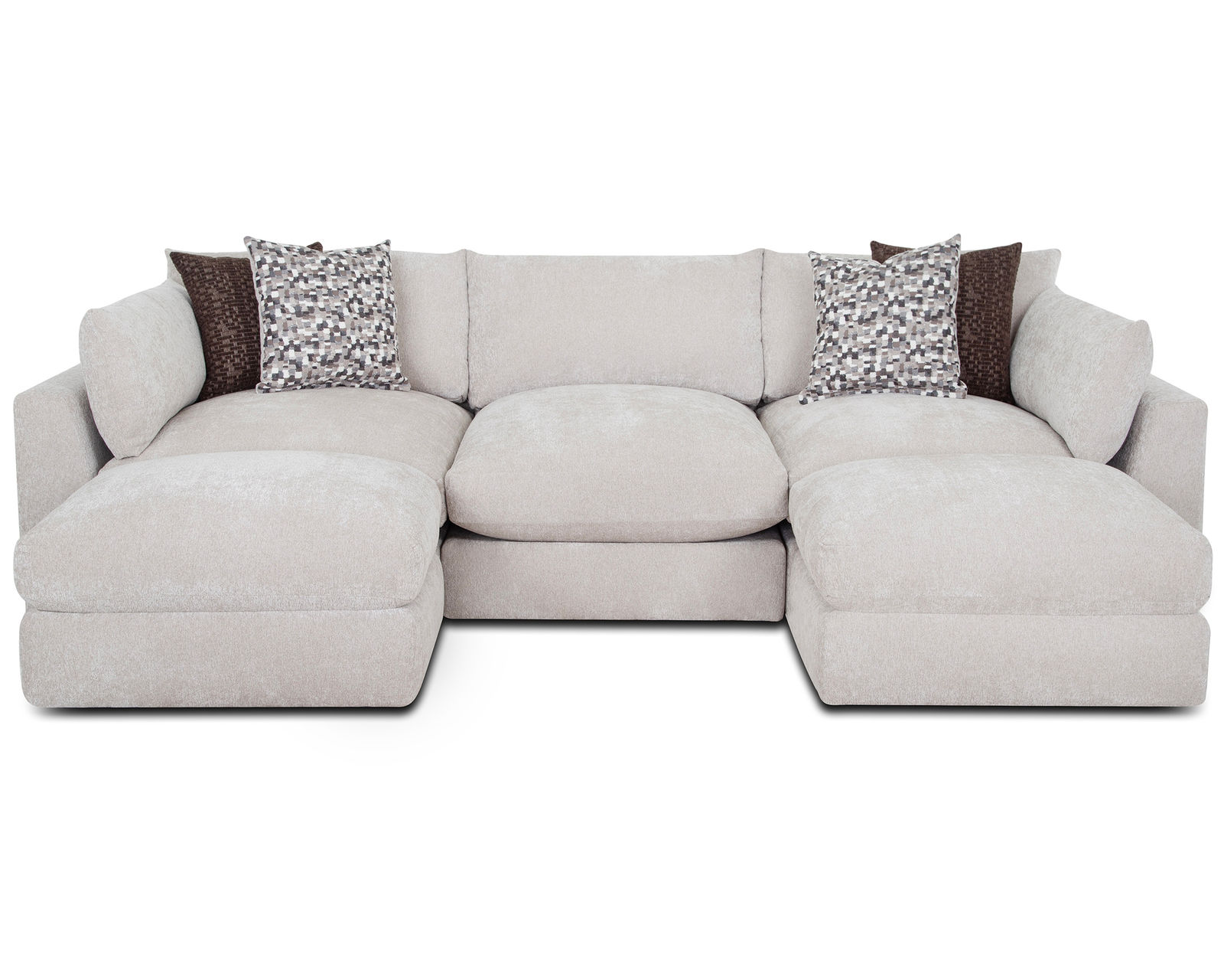Pollock 965 Modular EXTRA Deep Seating Sectional (So Deep, It’s Almost a Bed) - Layout B: Five Piece Sectional 88.5" x 130"