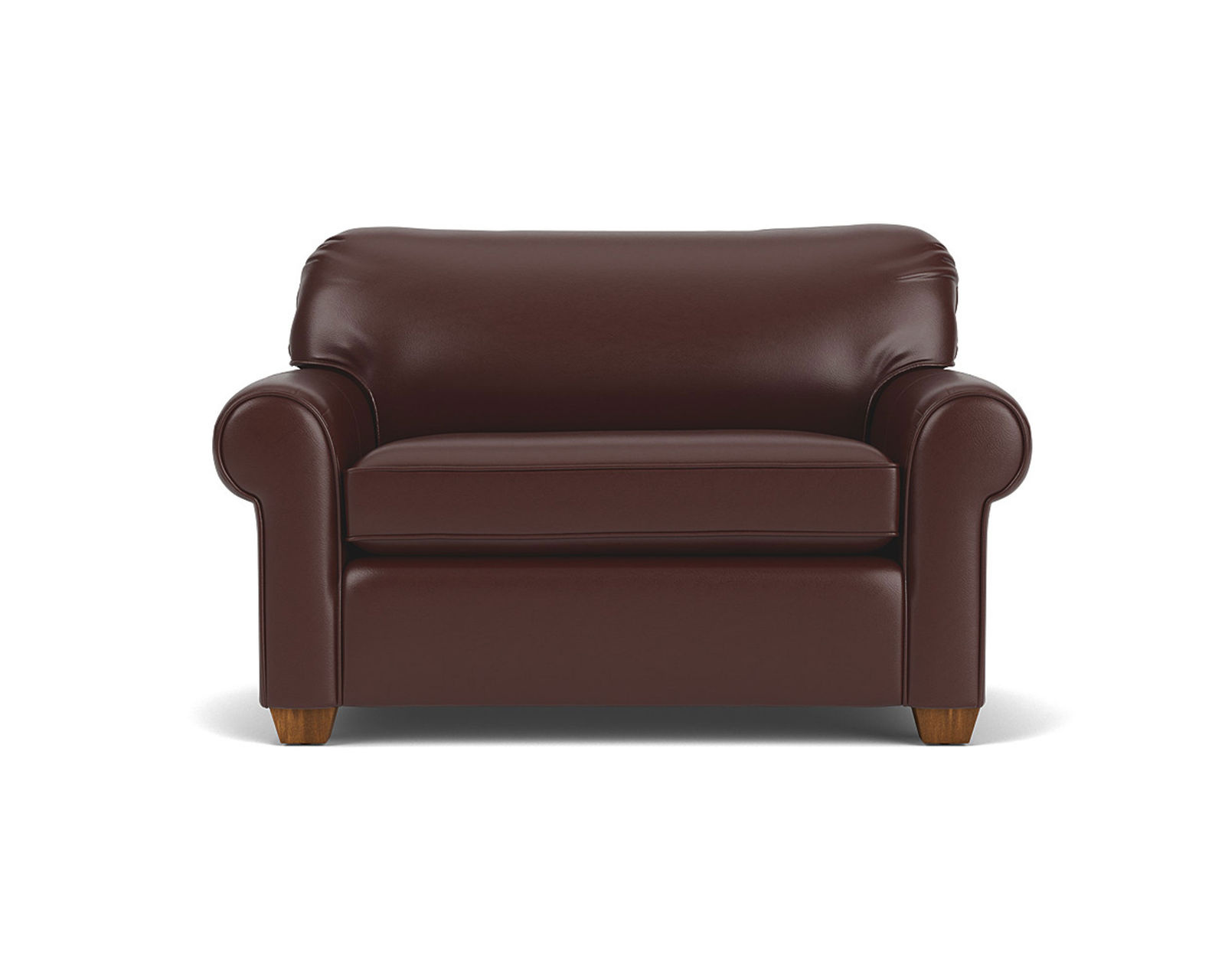 Thornton Leather Twin, Full or Queen Sleeper - Features the Flexsteel Blue Steel Seat Spring never needs replacing