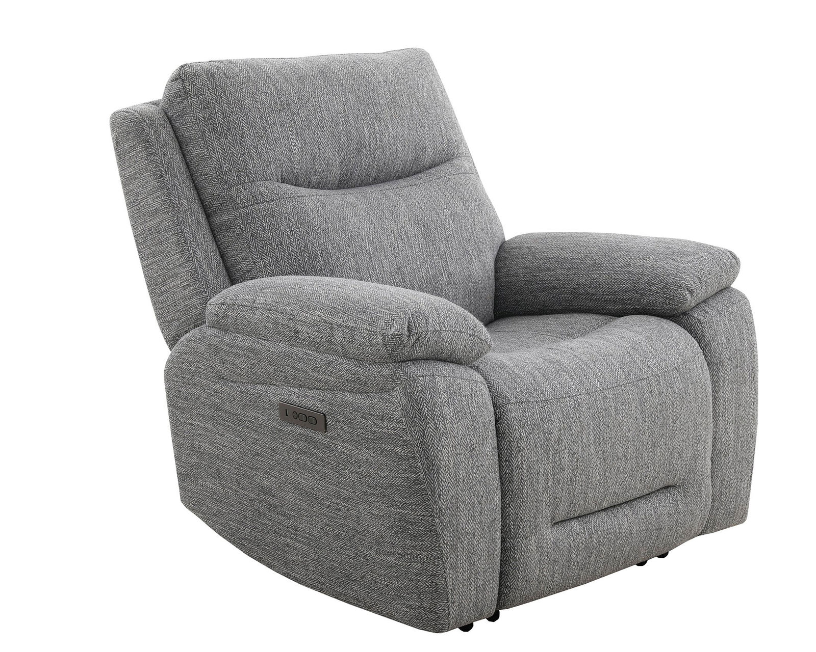 Apollo Zero Gravity Grey Power Reclining Power Headrest Sectional (in stock) - Apollo Grey Power Recliner