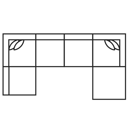 Layout H: Six Piece Sectional 86.5" x 173" x 88"