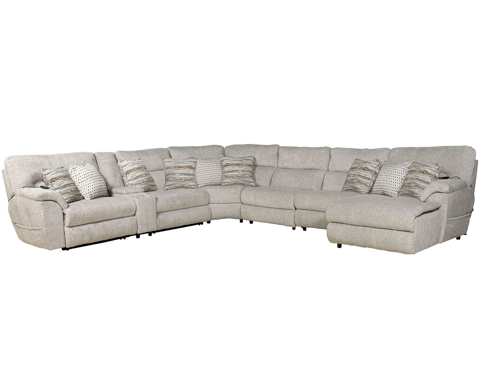 Escape Triple Power Modular Sectional with Advanced Air-Cell Massage and Heat (includes pillows) - From Movie Night to Every Night—Comfort Lives Here.