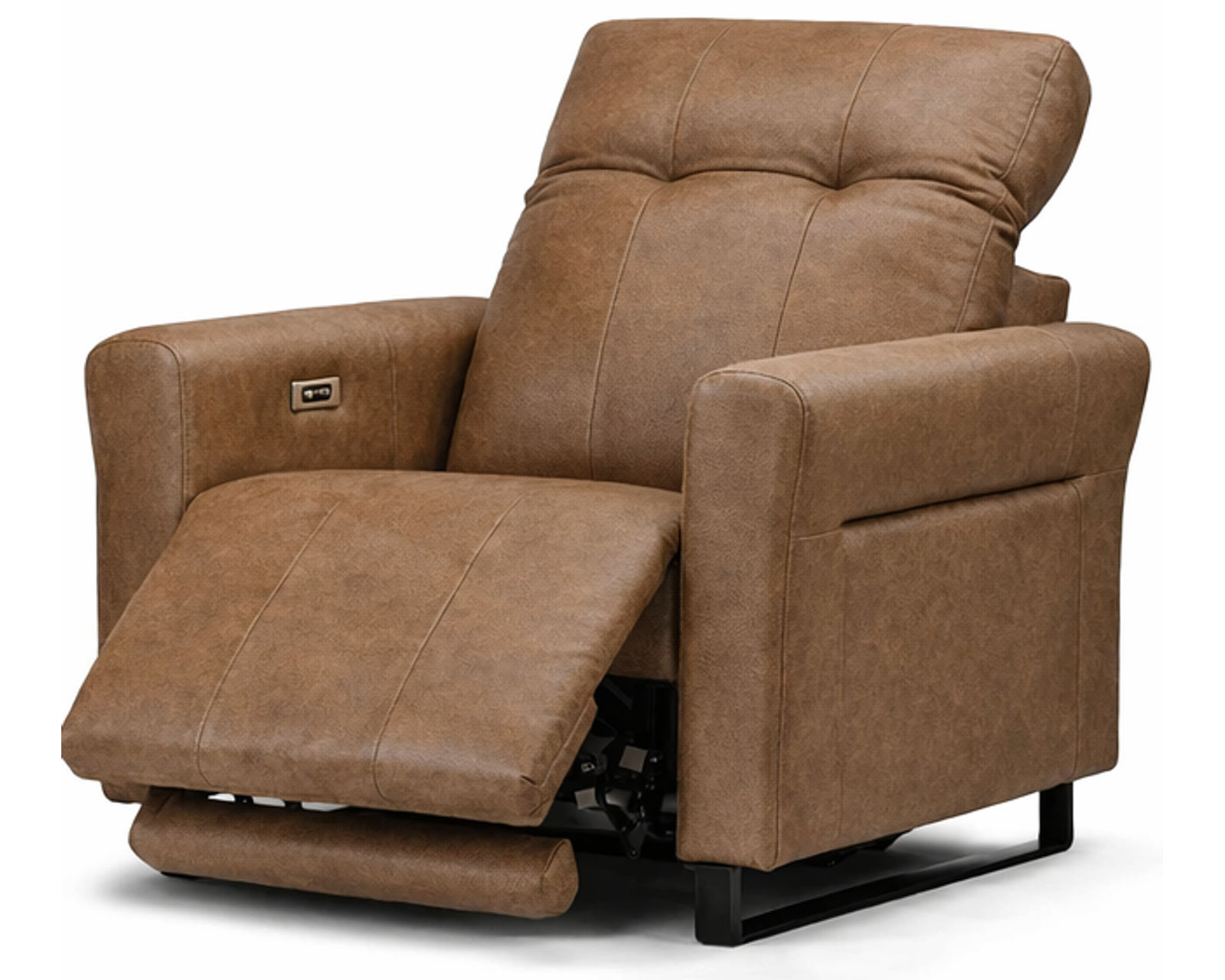 Shelia Dual Power Reclining Sofa — Available in Standard & Wide Cushions, 140+ Leather Options, and 80", 85", or 112" Widths - Shelia Power Headrest Power Recliner