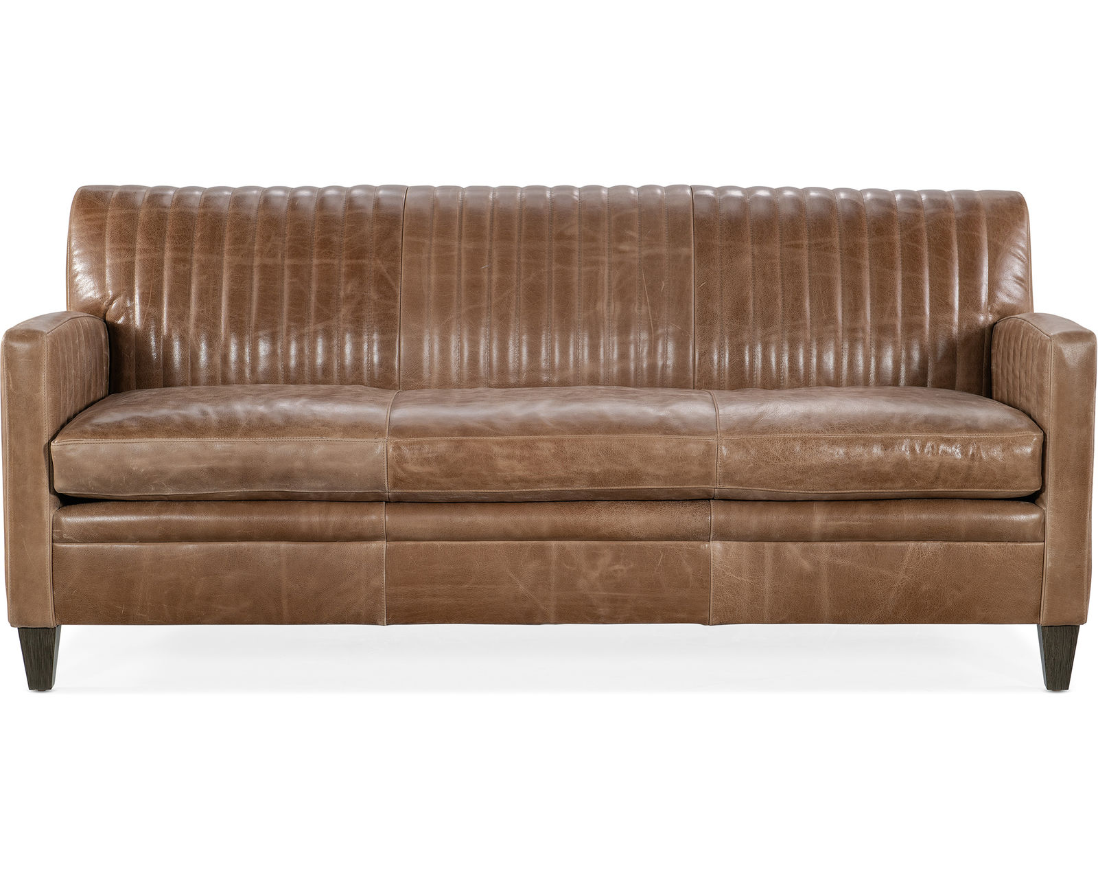 Bradington Young Barnabus 486 Bench Seat Sofa (12 leathers) 8-Way Hand Tie