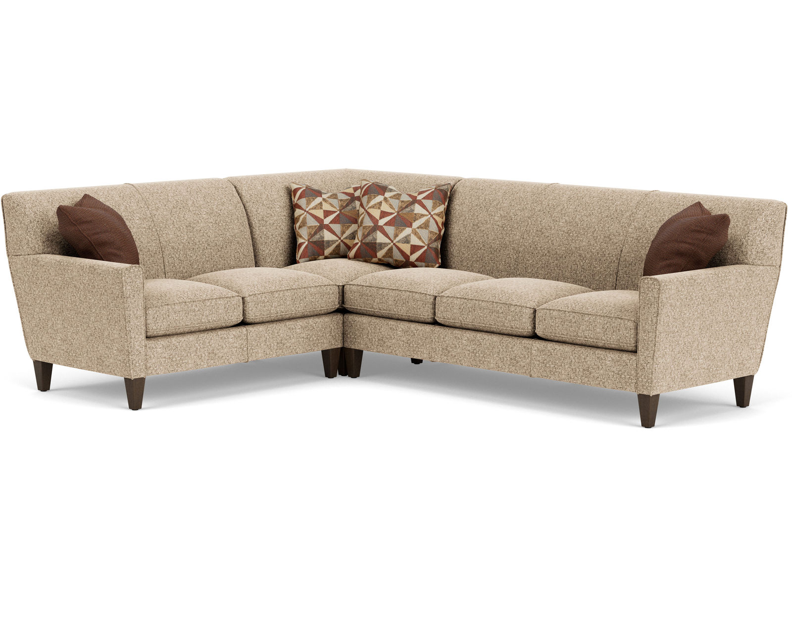 Digby 5966 Sectional (100+ fabrics) - Sectional Layout H: Lifetime Warranty on internal structures