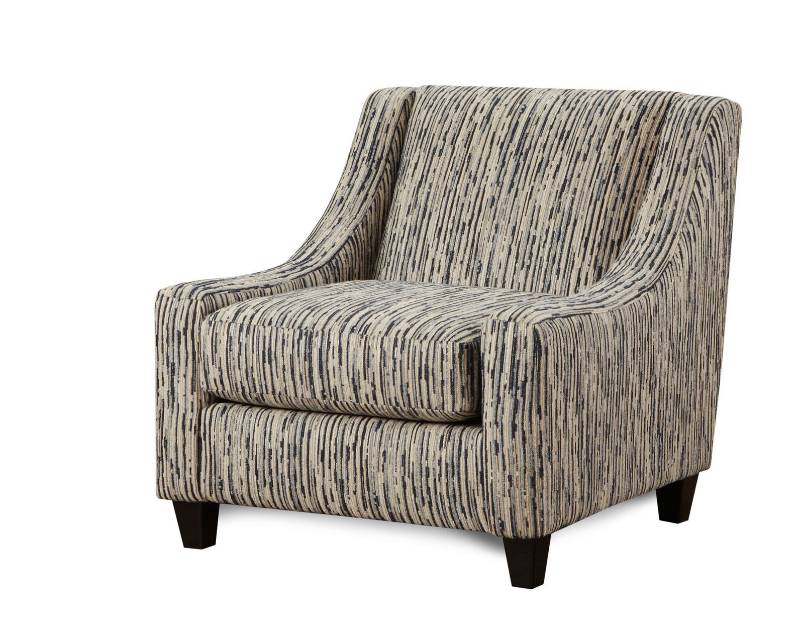 Handwoven Linen Three Piece Sectional (includes pillows) 122" x 122" - Local Color Steel Accent Chair