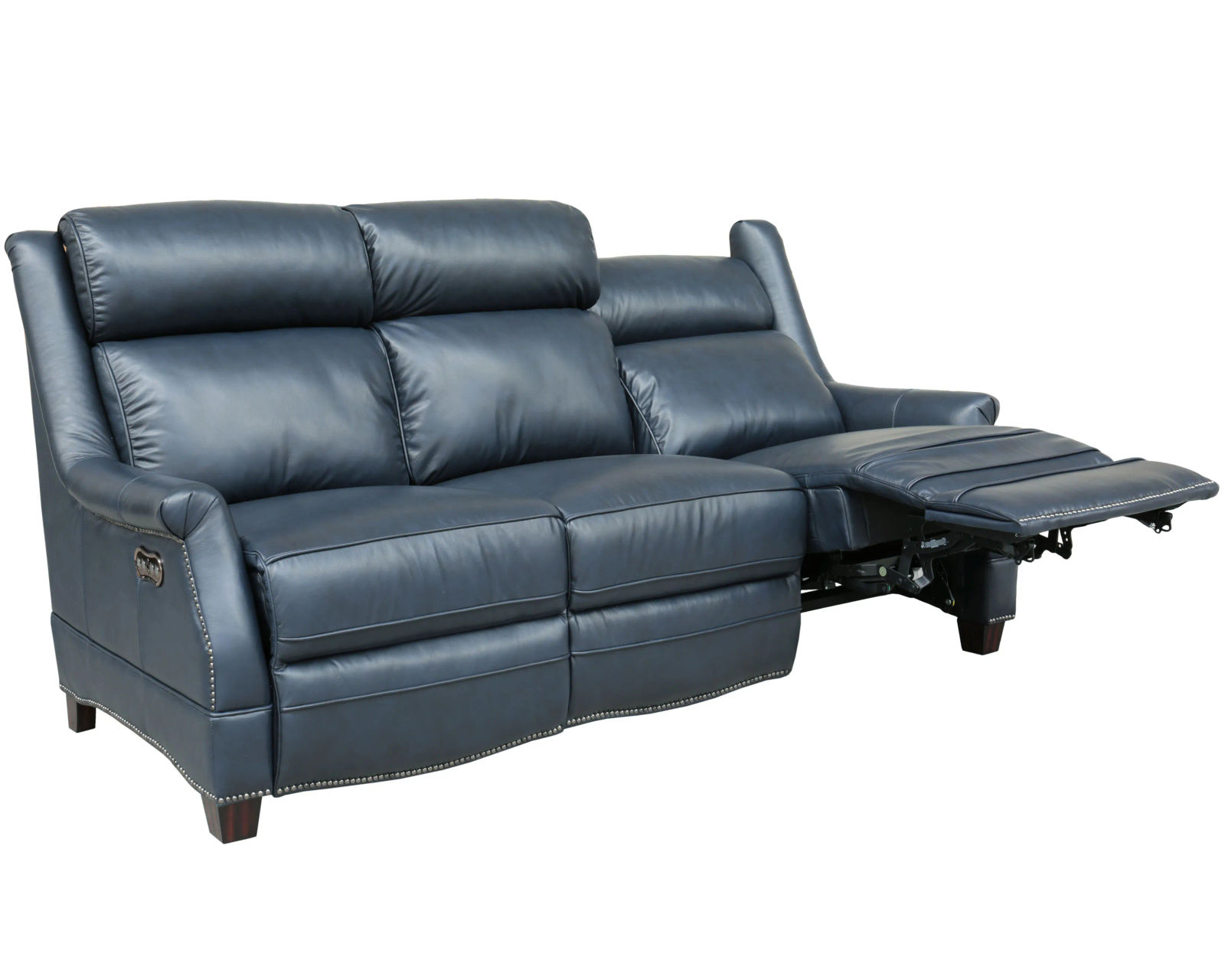 Warrendale Leather Power Headrest Power Recliner (Blue) In stock