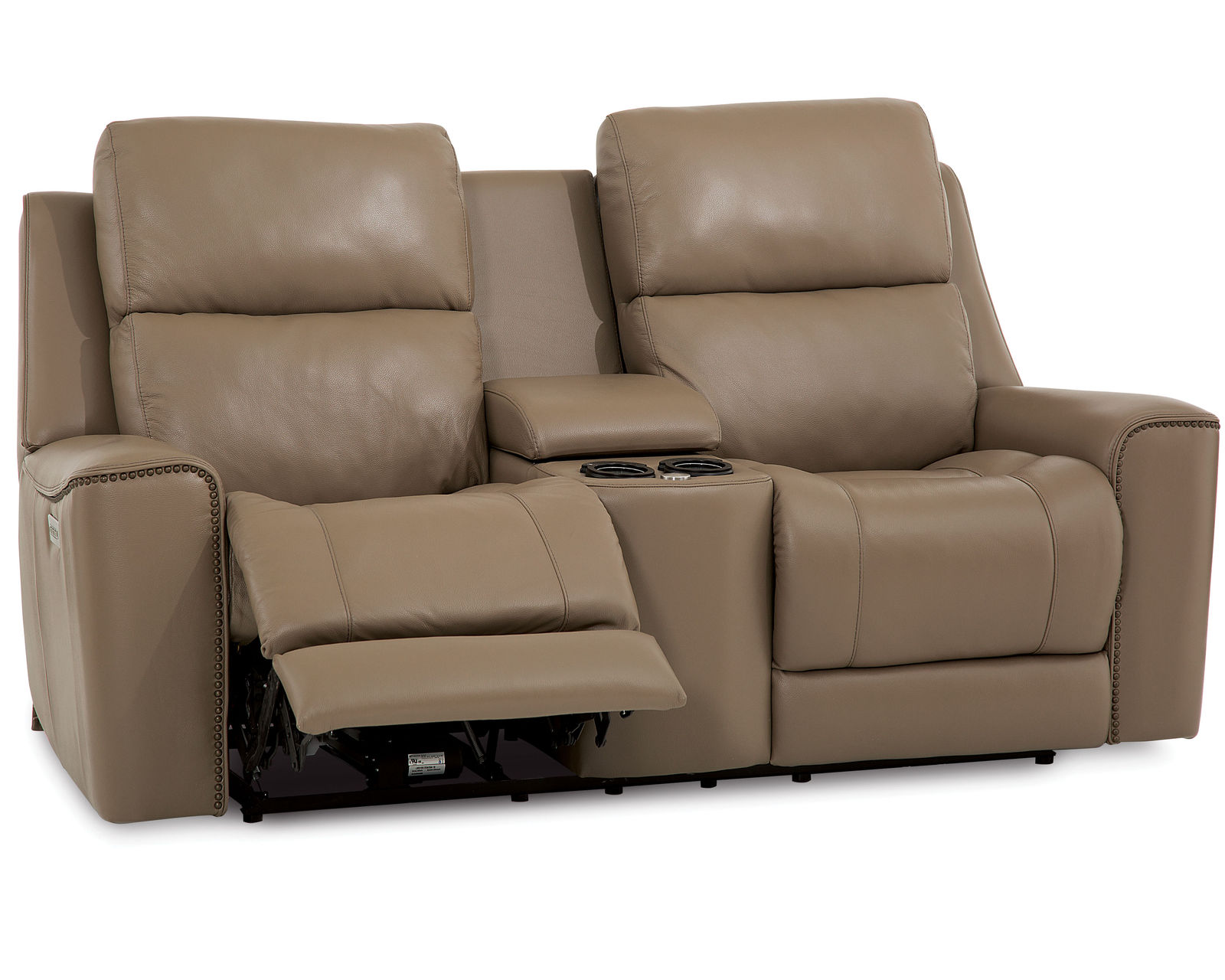 Hastings 41068 Power Headrest Power Reclining 87" Sofa (Made to order) - Shown in Leather - Valencia Dune