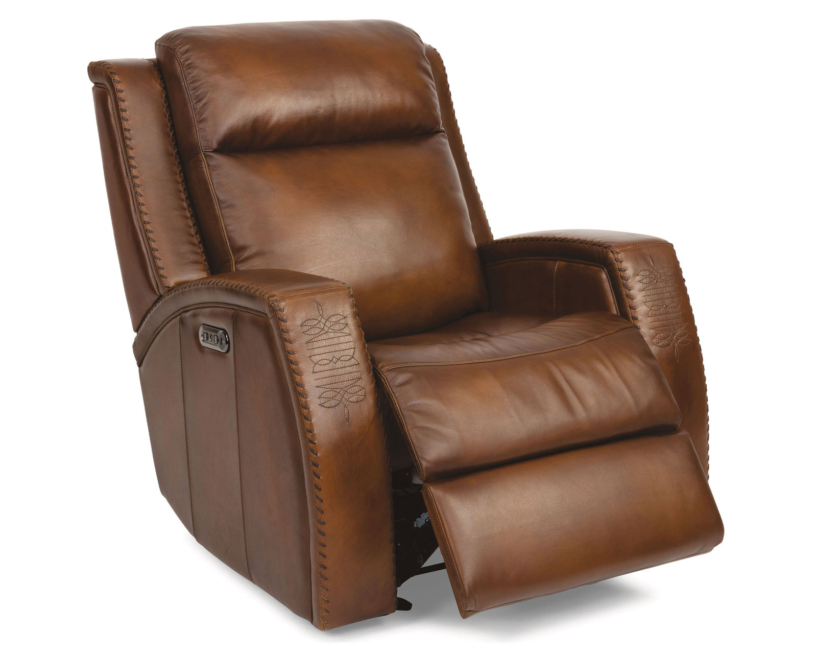 Mustang Power Reclining Loveseat with Console and Power Headrests (in stock)