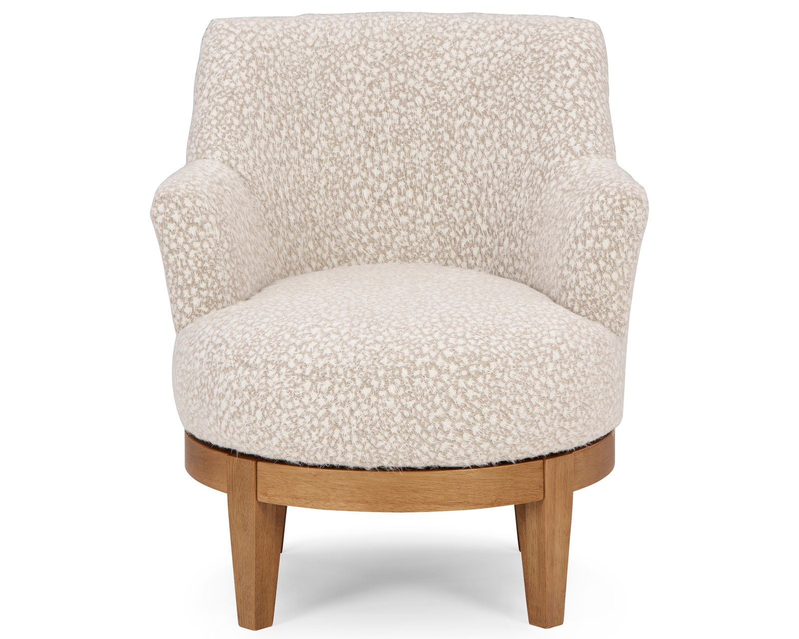 Ronan 360-degree Swivel Chair (+100 fabrics) 3 wood finishes - Premium Quality. Personalized for Your Home.