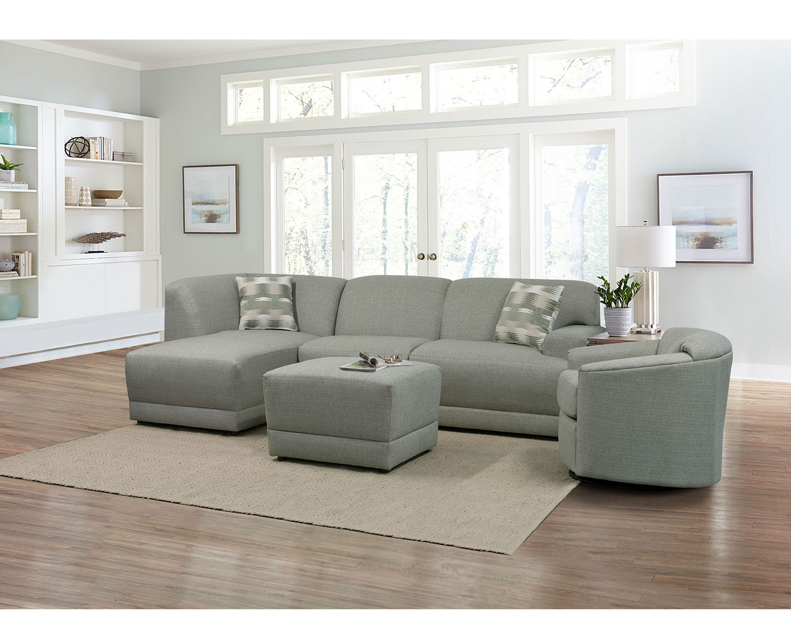 Cole Two Piece Chaise Sectional  (+101 Standard and Performance Fabrics) - Sectional Layout A