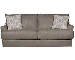 Prato Top Grain Leather Touch 85" Sofa (2 colors) includes pillows
